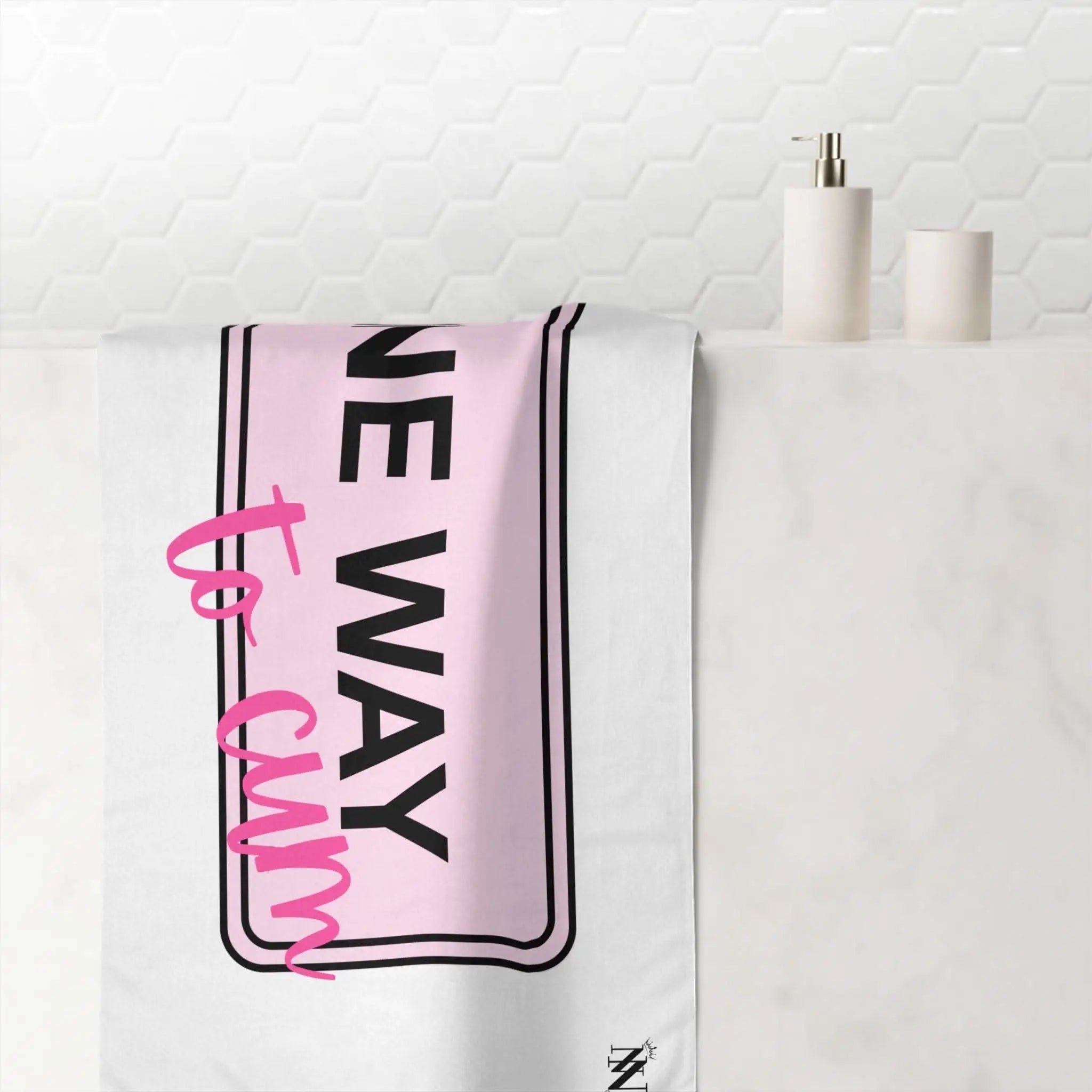 One Way to Cum | Mix & Match Naughty XL Fun-Flirty Lovers’ Towels