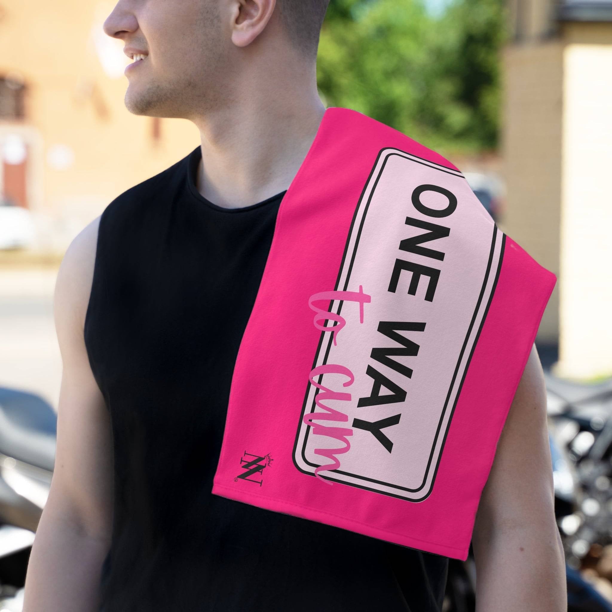 One Way to Cum Pink Mix & Match Soft Sex Towels | Flirty Lovers’ Gifts