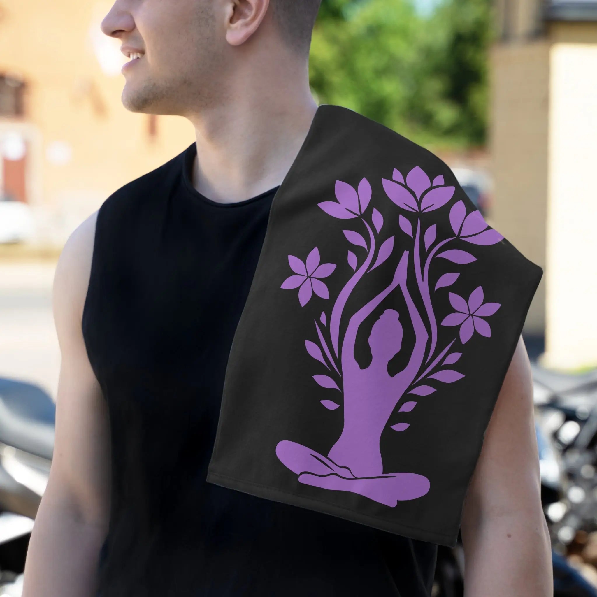 One With Nature Black | Mix & Match Soft Fun-Flirty Lovers’ Towels