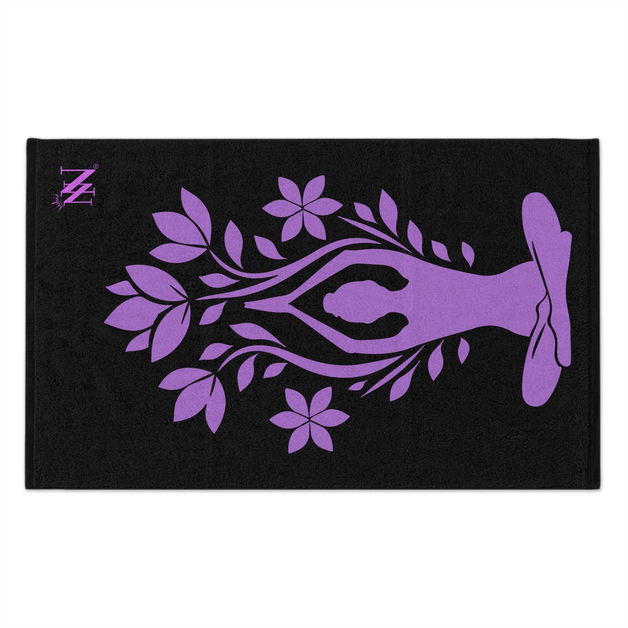 One With Nature Black | Mix & Match Soft Fun-Flirty Lovers’ Towels