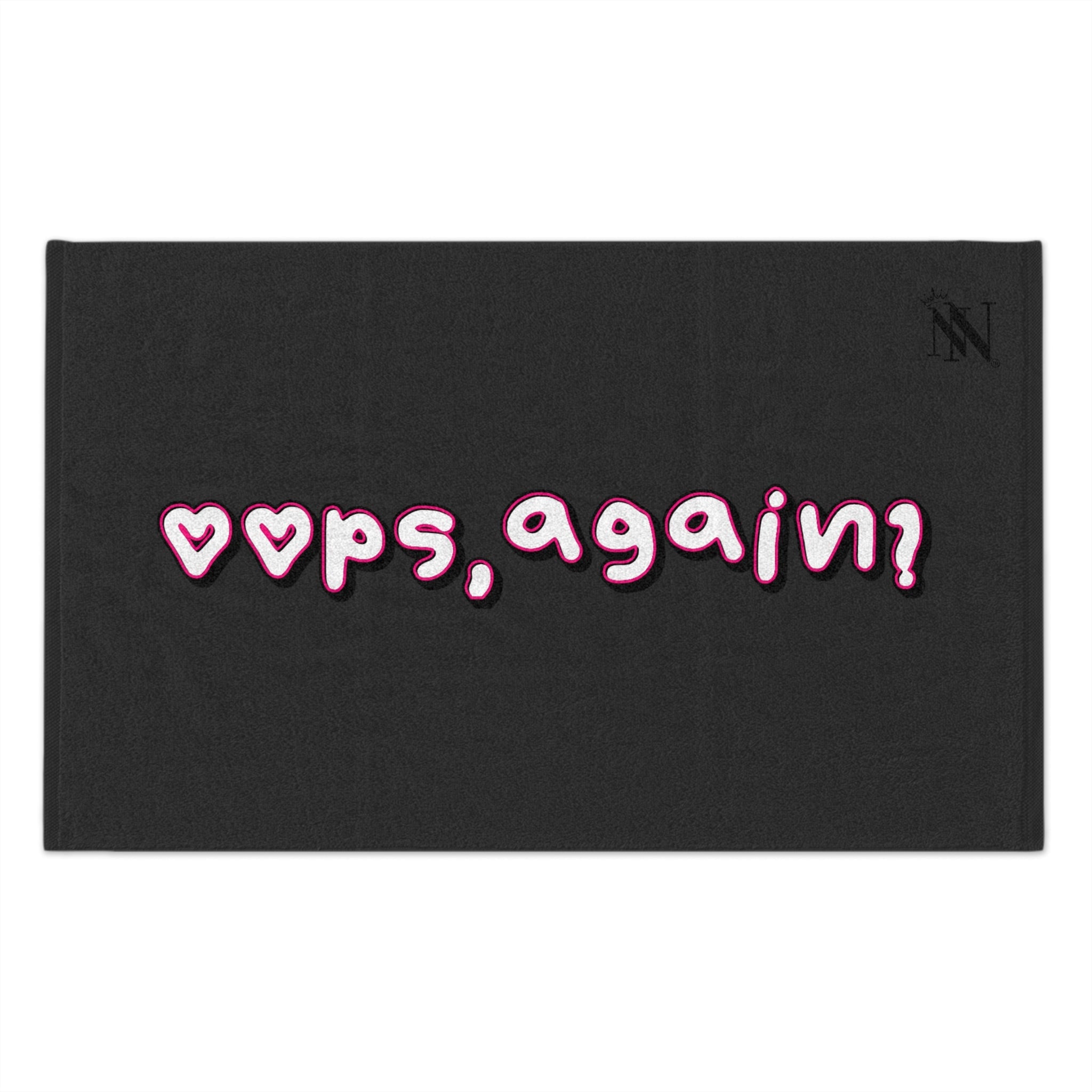 Oops Again? Dark Grey | Mix & Match Soft Fun-Flirty Lovers’ Towels