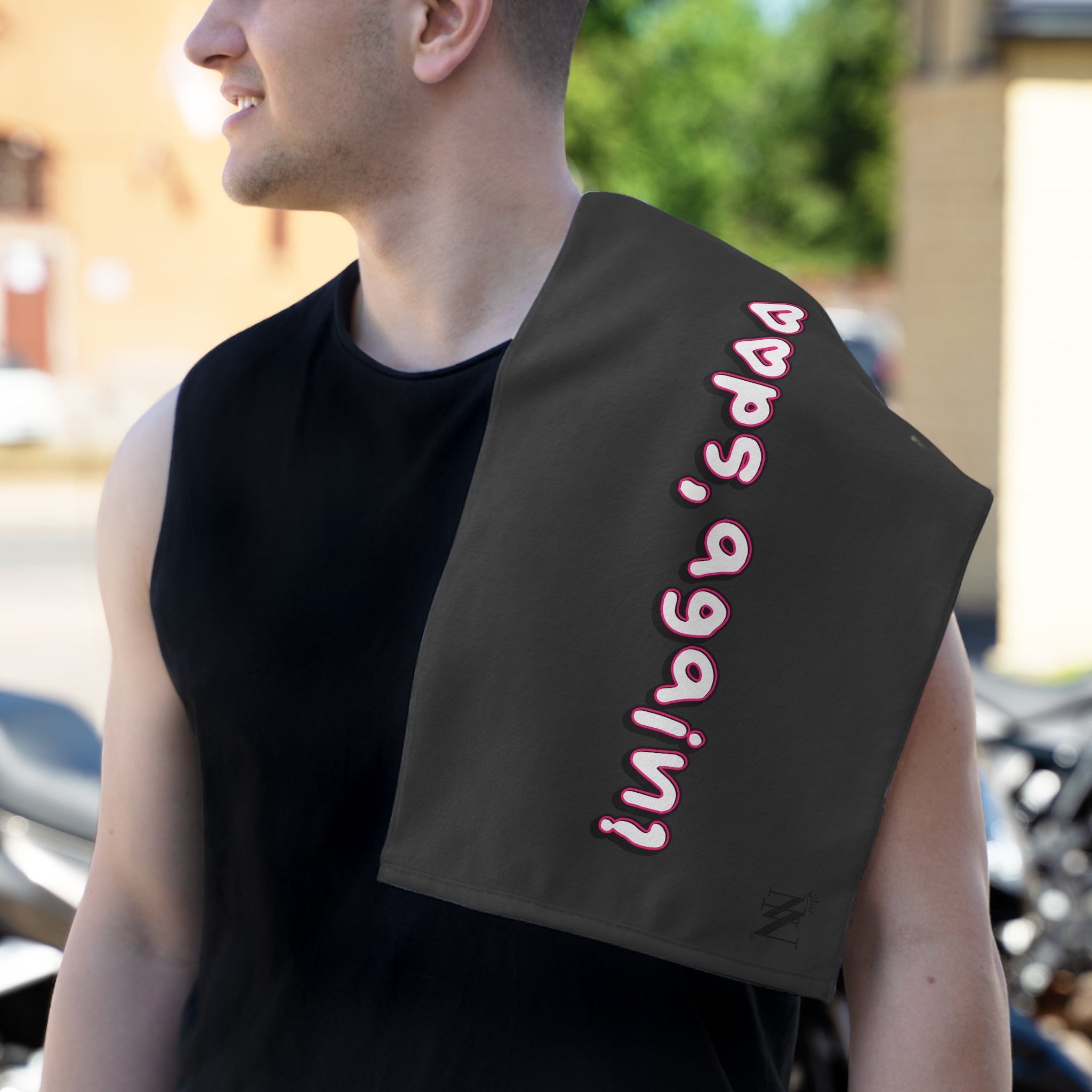 Oops Again? Dark Grey | Mix & Match Soft Fun-Flirty Lovers’ Towels