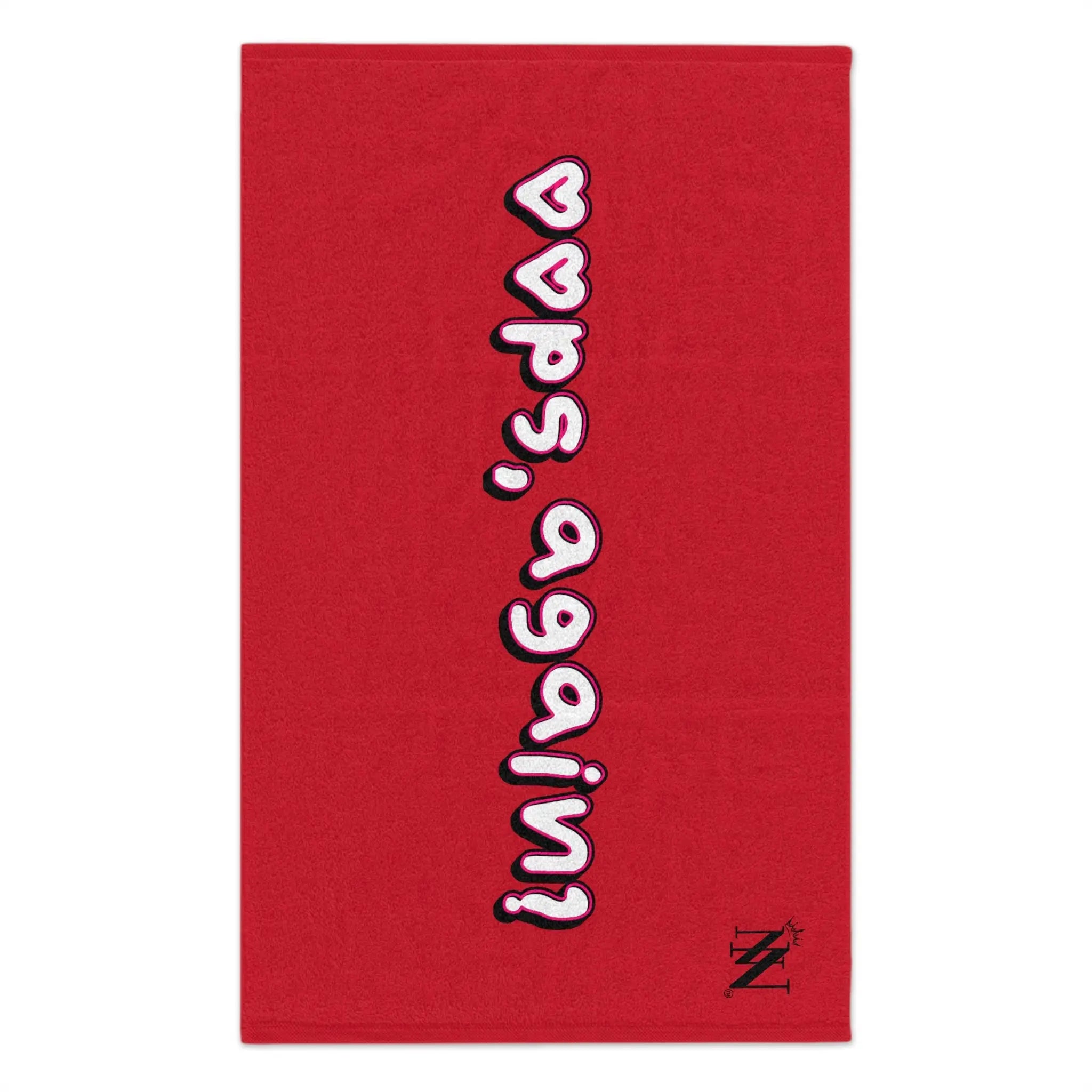 Oops Again? Red | Mix & Match Soft Fun-Flirty Lovers’ Towels