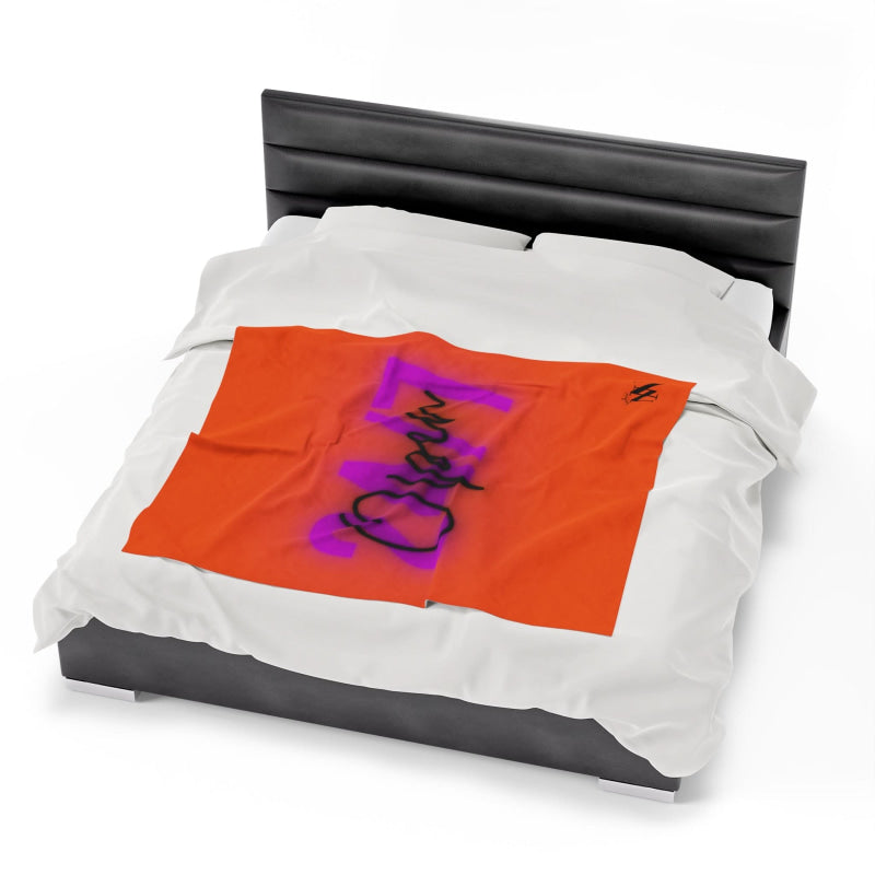 Open 24 Hours Orange | Mix & Match Soft Fun-Flirty Lovers’ Blankets