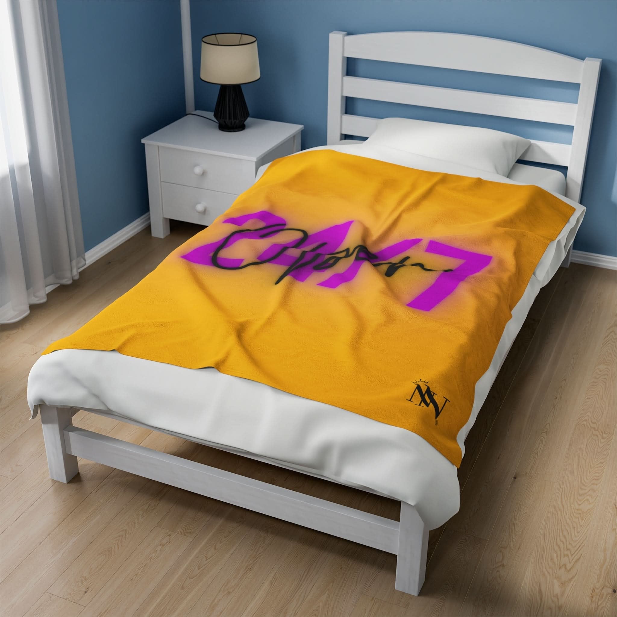 Open 24 Hours Yellow | Mix & Match Soft Fun-Flirty Lovers’ Blankets