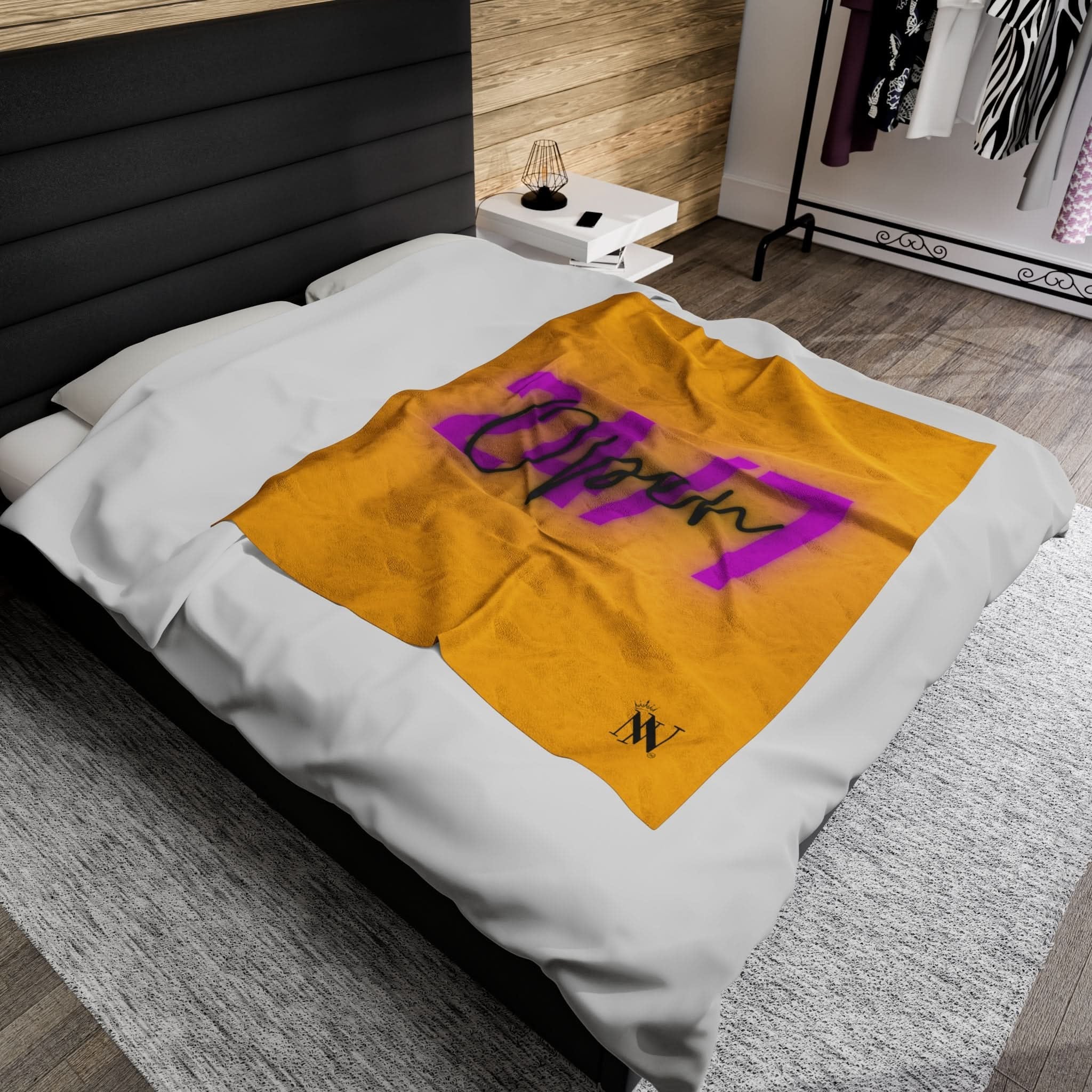 Open 24 Hours Yellow | Mix & Match Soft Fun-Flirty Lovers’ Blankets