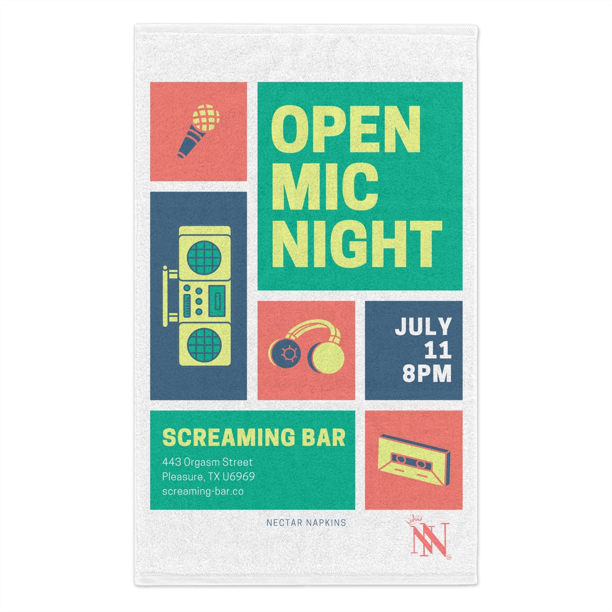 Open Mic Night | Mix & Match Soft Fun-Flirty Lovers’ Towels
