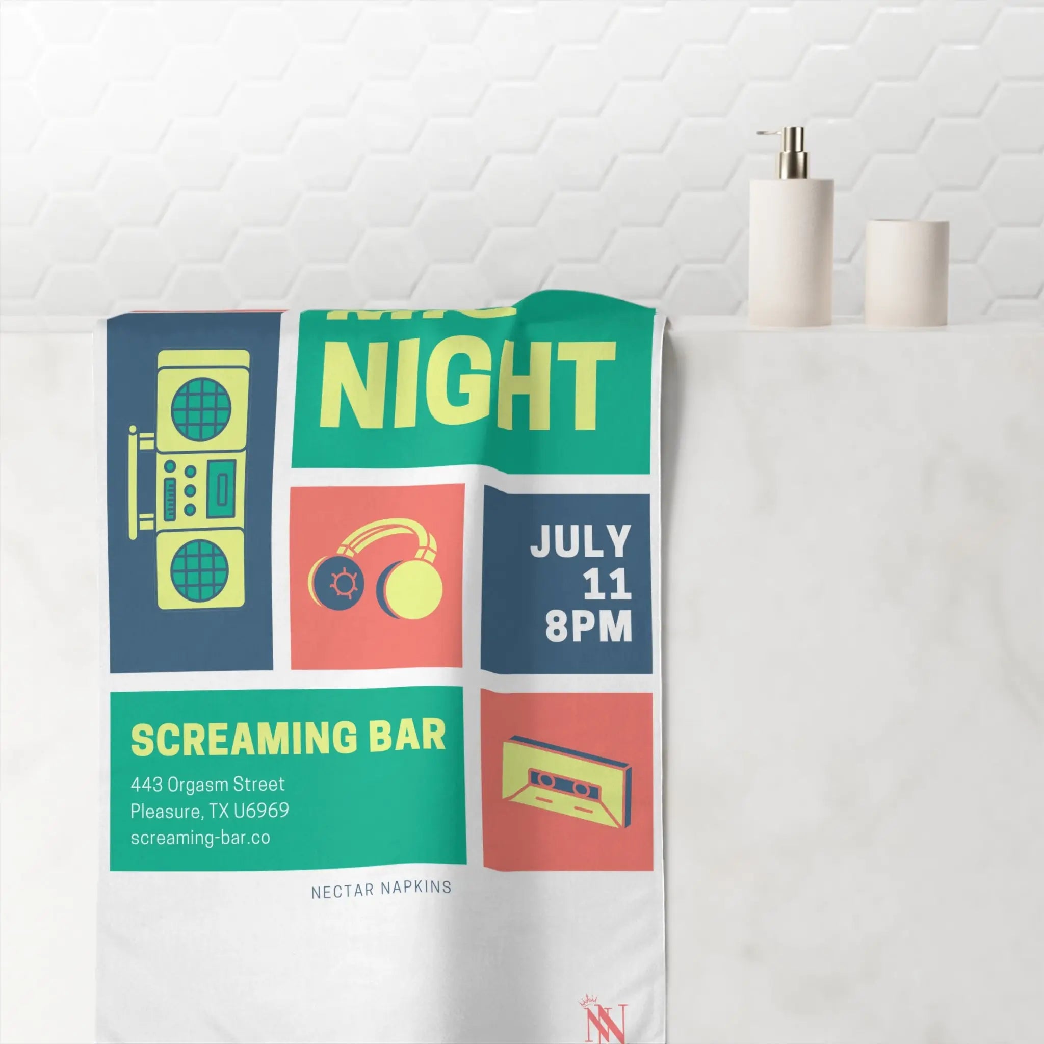 Open Mic Night | Mix & Match XL Fun-Flirty Loversβ Towels