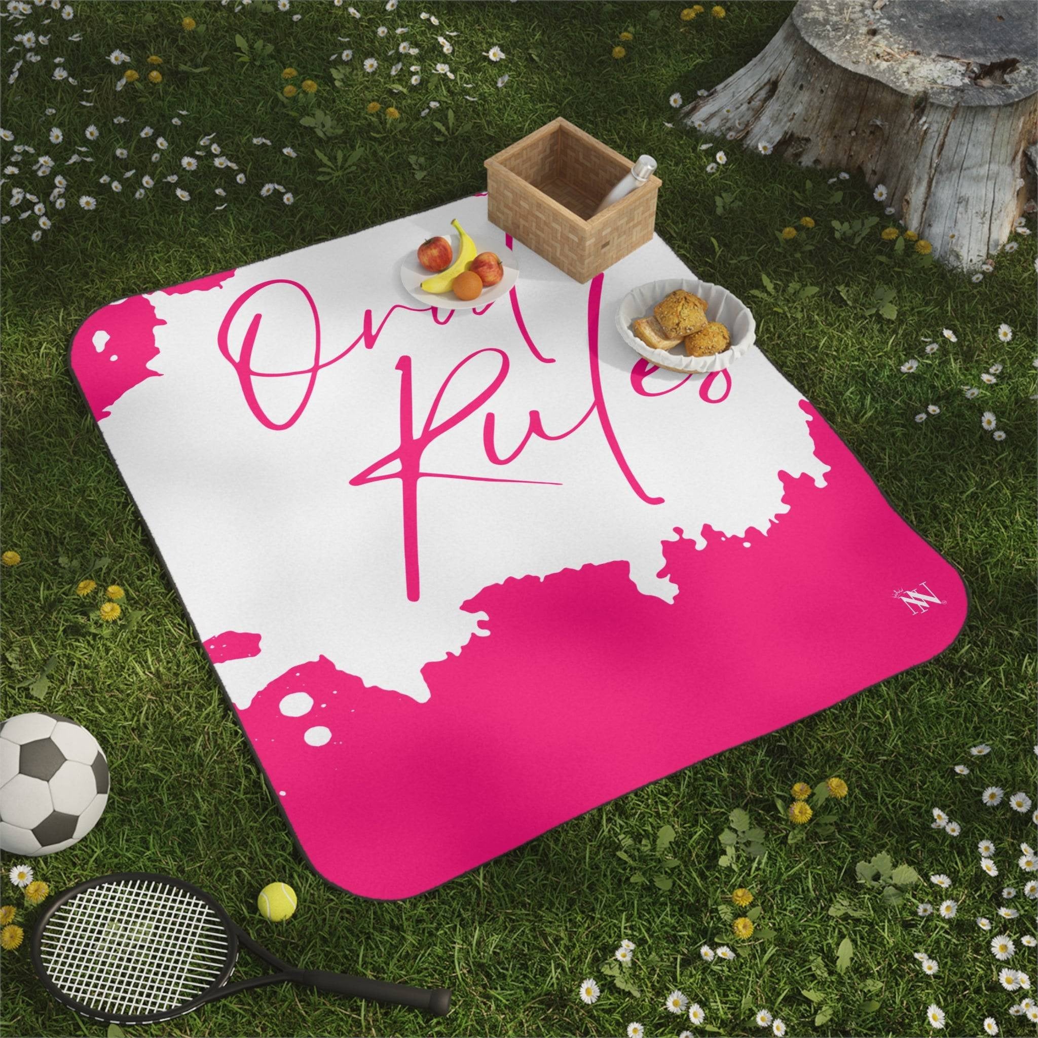 Oral Rules | Mix Match Fun-Flirty Lovers’ Water-Resistant Blankets