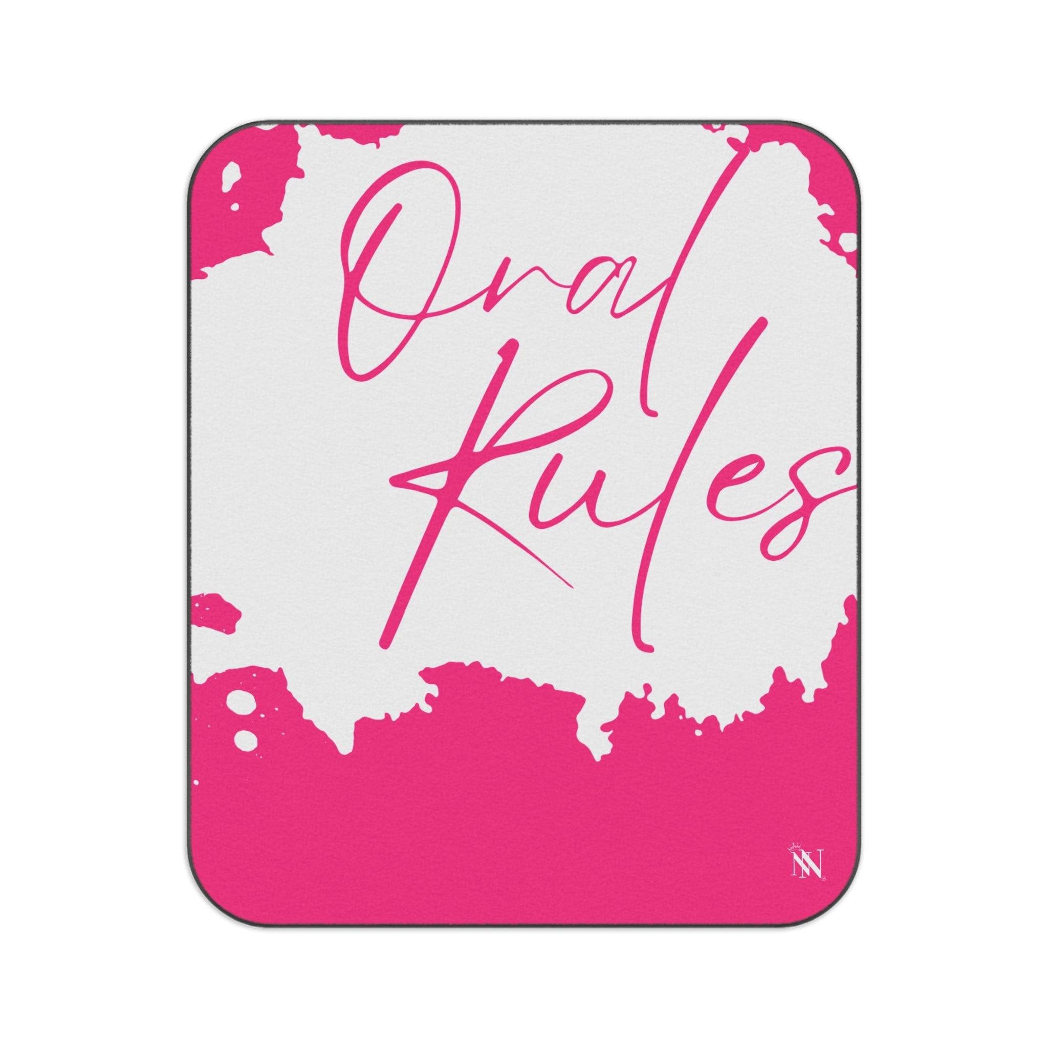 Oral Rules | Mix Match Fun-Flirty Lovers’ Water-Resistant Blankets