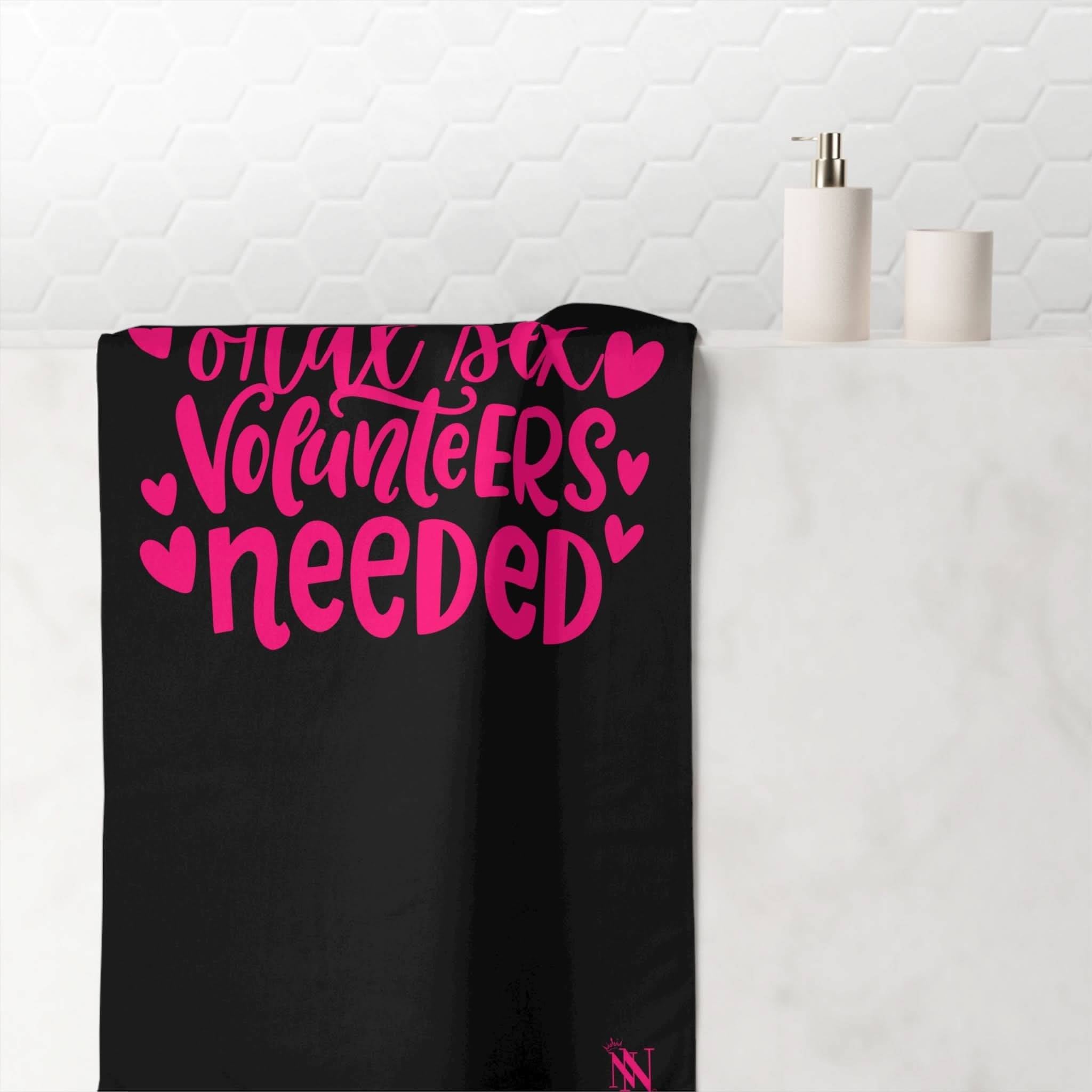 Oral Sex Volunteers Needed | Mix & Match Naughty XL Fun-Flirty Lovers’ Towels