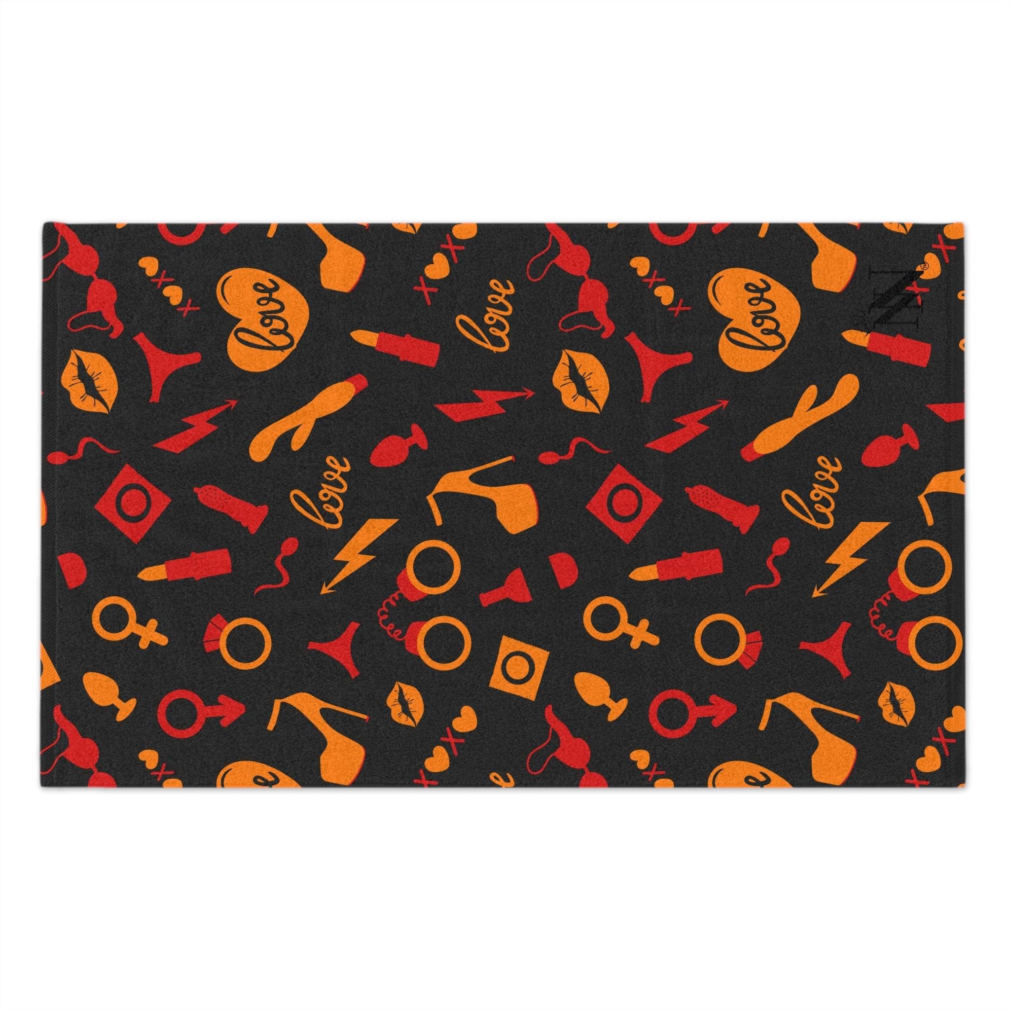 Orange Sex Toys | Mix & Match Soft Fun-Flirty Lovers’ Towels