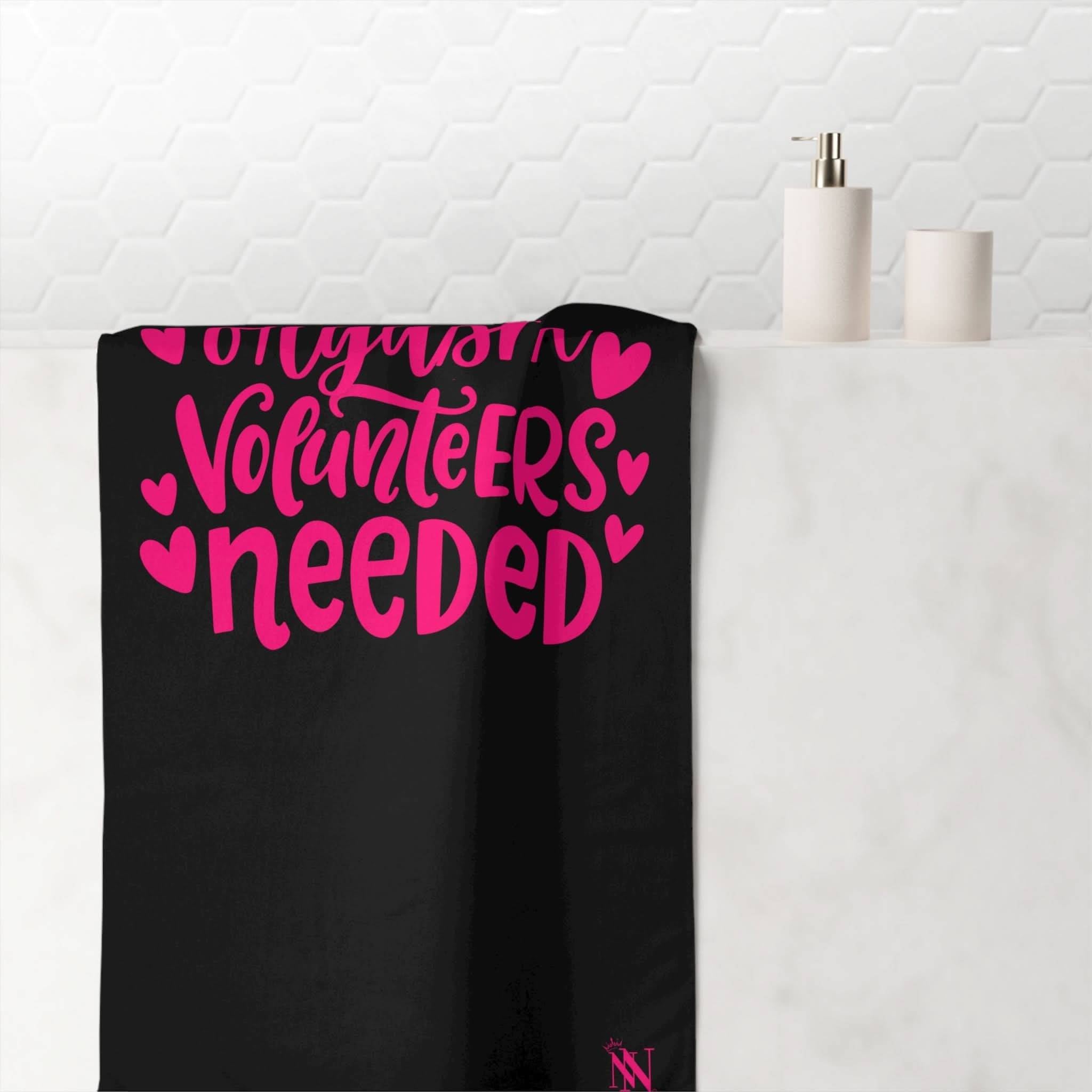 Orgasm Volunteers Needed | Mix & Match Naughty XL Fun-Flirty Lovers’ Towels