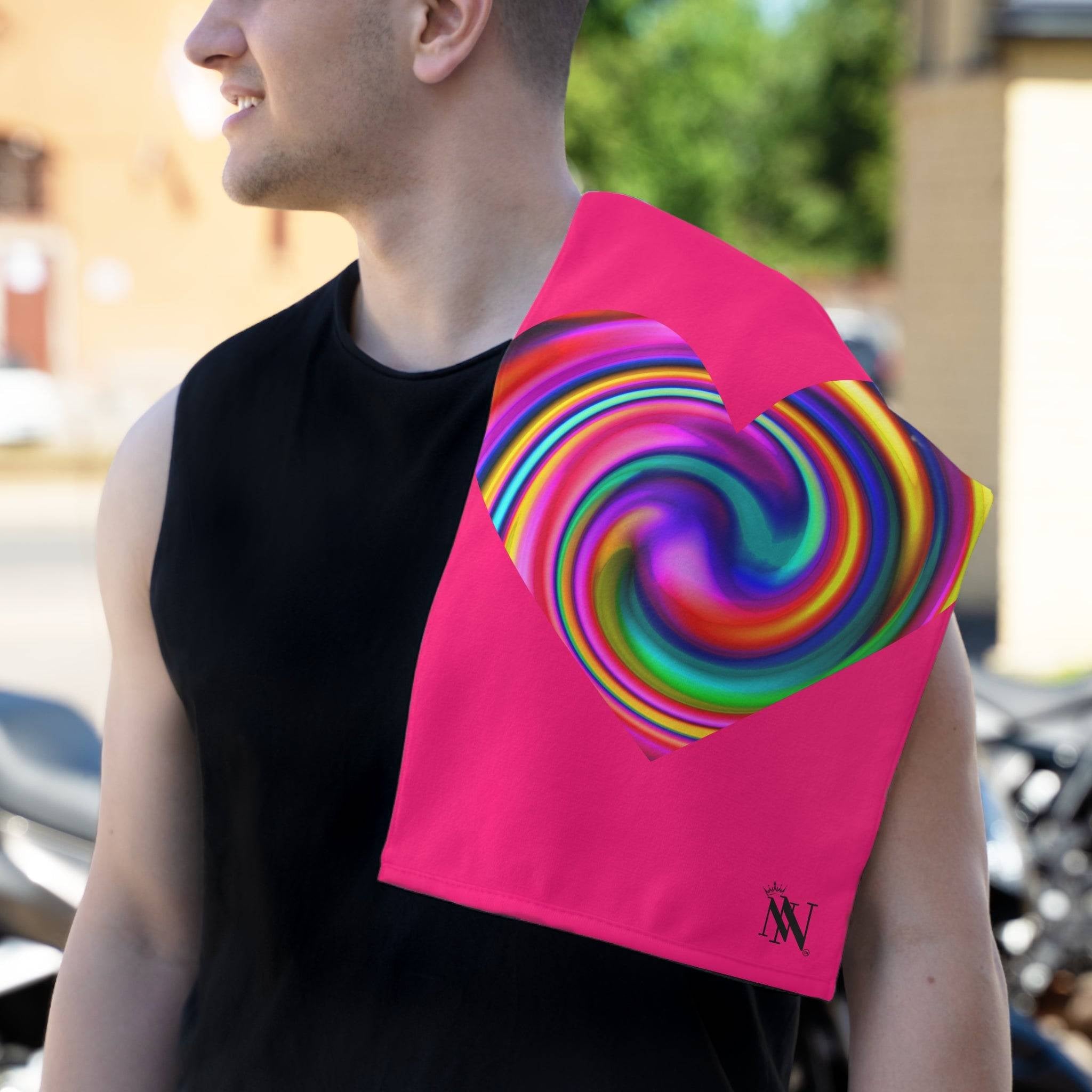 Orgasmic Pink Heart Mix & Match Soft Sex Towels | Flirty Lovers’ Gifts