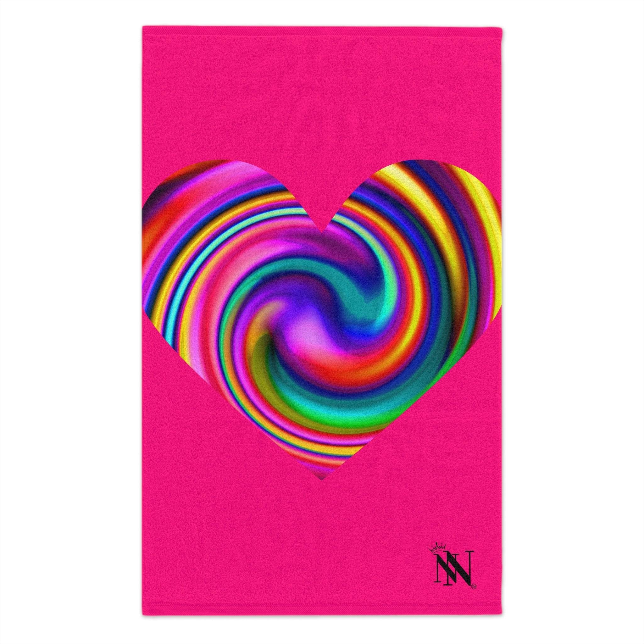 Orgasmic Pink Heart Mix & Match Soft Sex Towels | Flirty Lovers’ Gifts