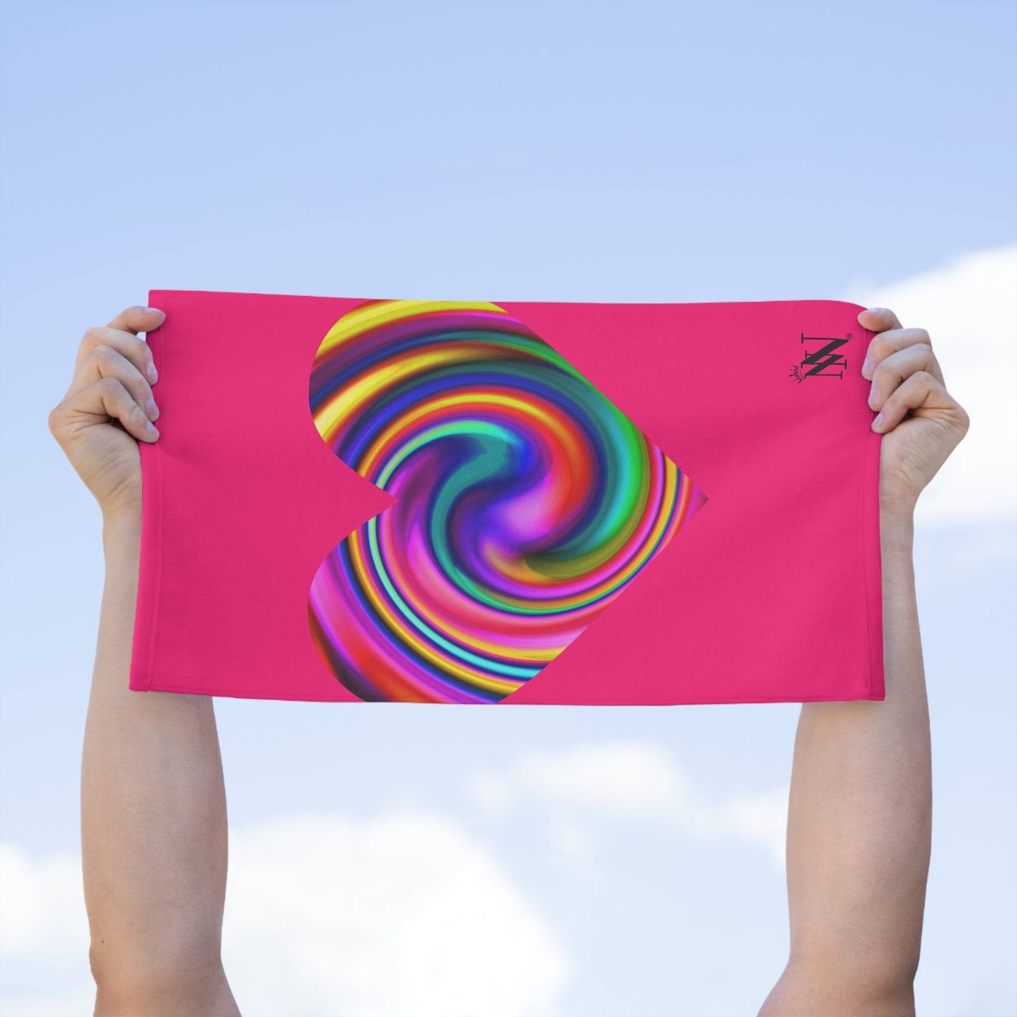 Orgasmic Pink Heart Mix & Match Soft Sex Towels | Flirty Lovers’ Gifts