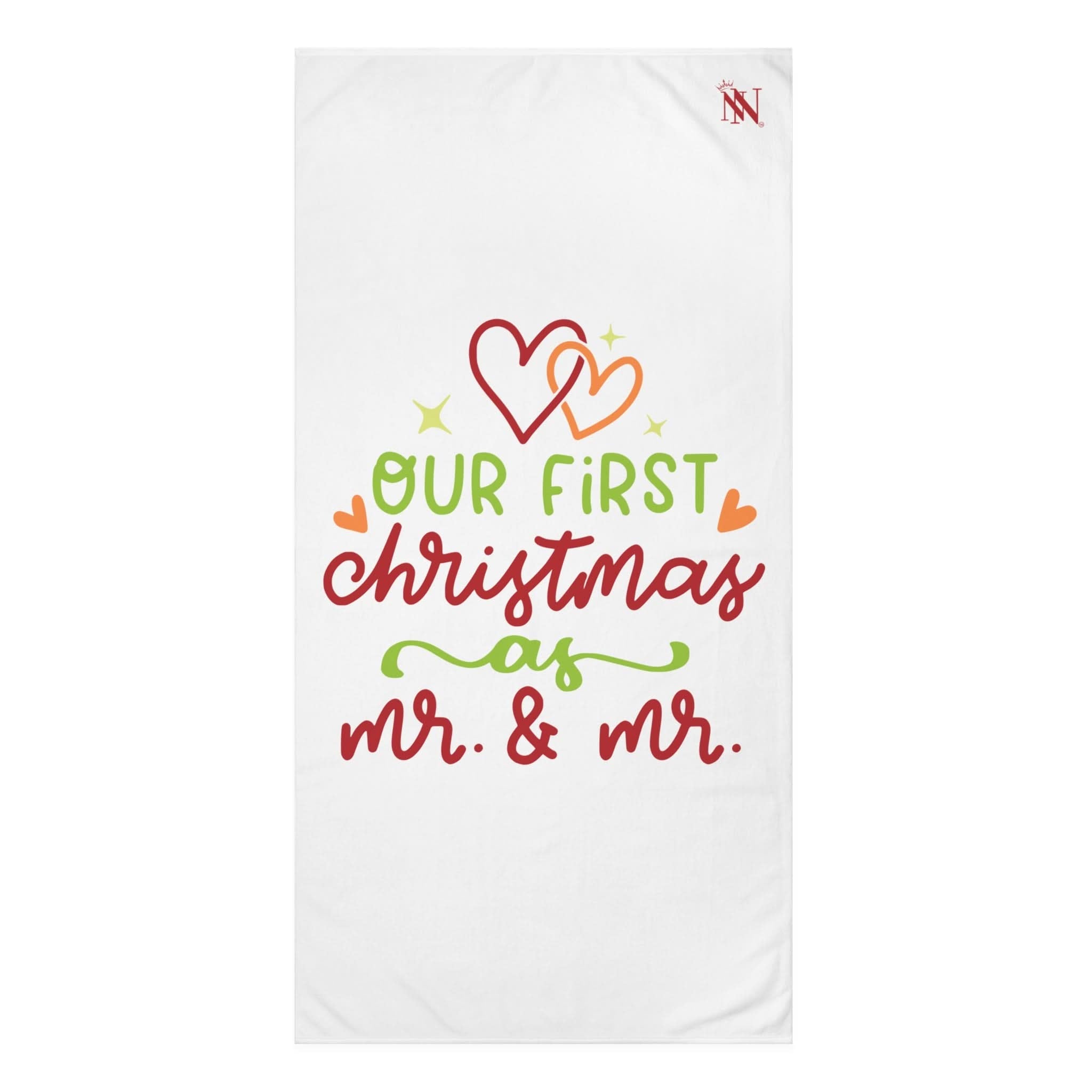 Our First Christmas as Mr. & Mr. | Mix & Match Naughty XL Fun-Flirty Lovers’ Towels