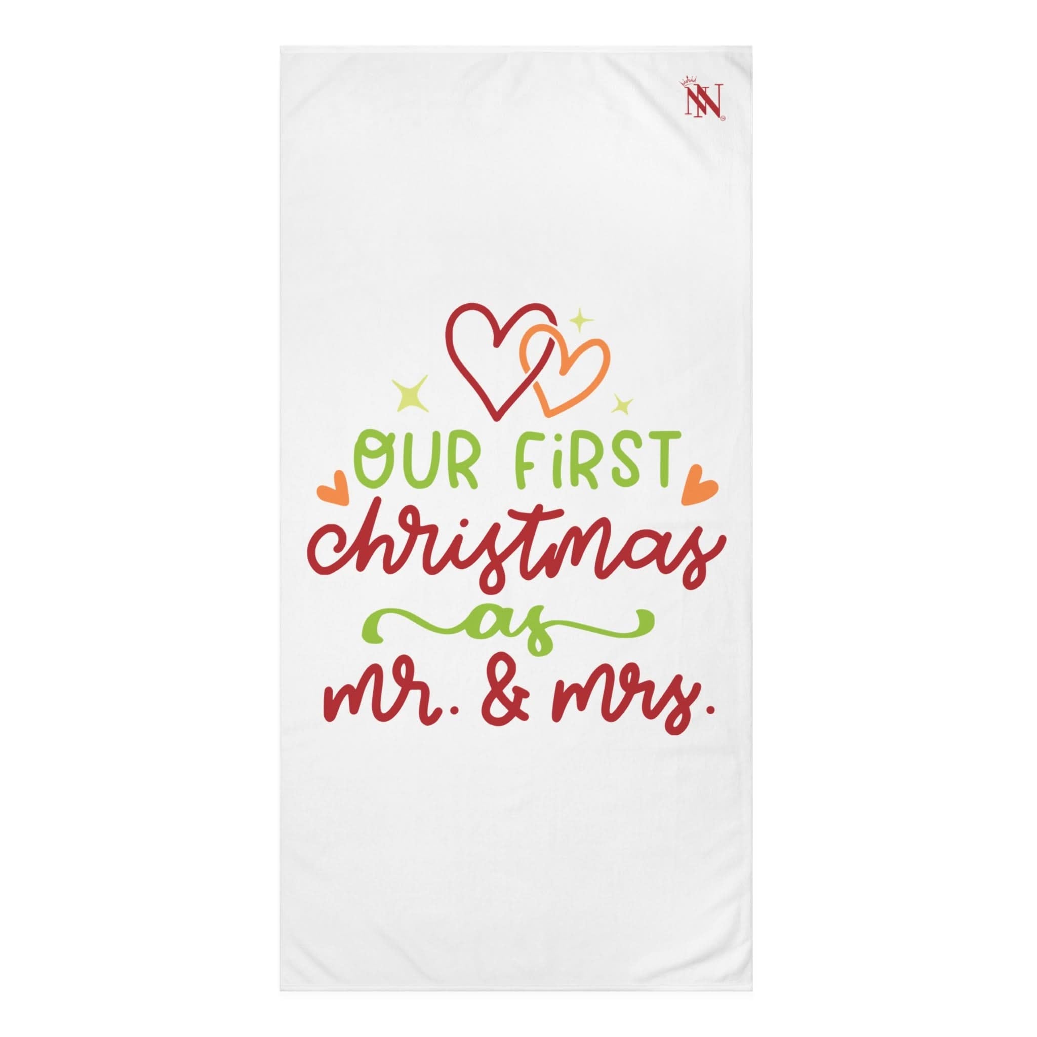 Our First Christmas as Mr. & Mrs. | Mix & Match Naughty XL Fun-Flirty Lovers’ Towels