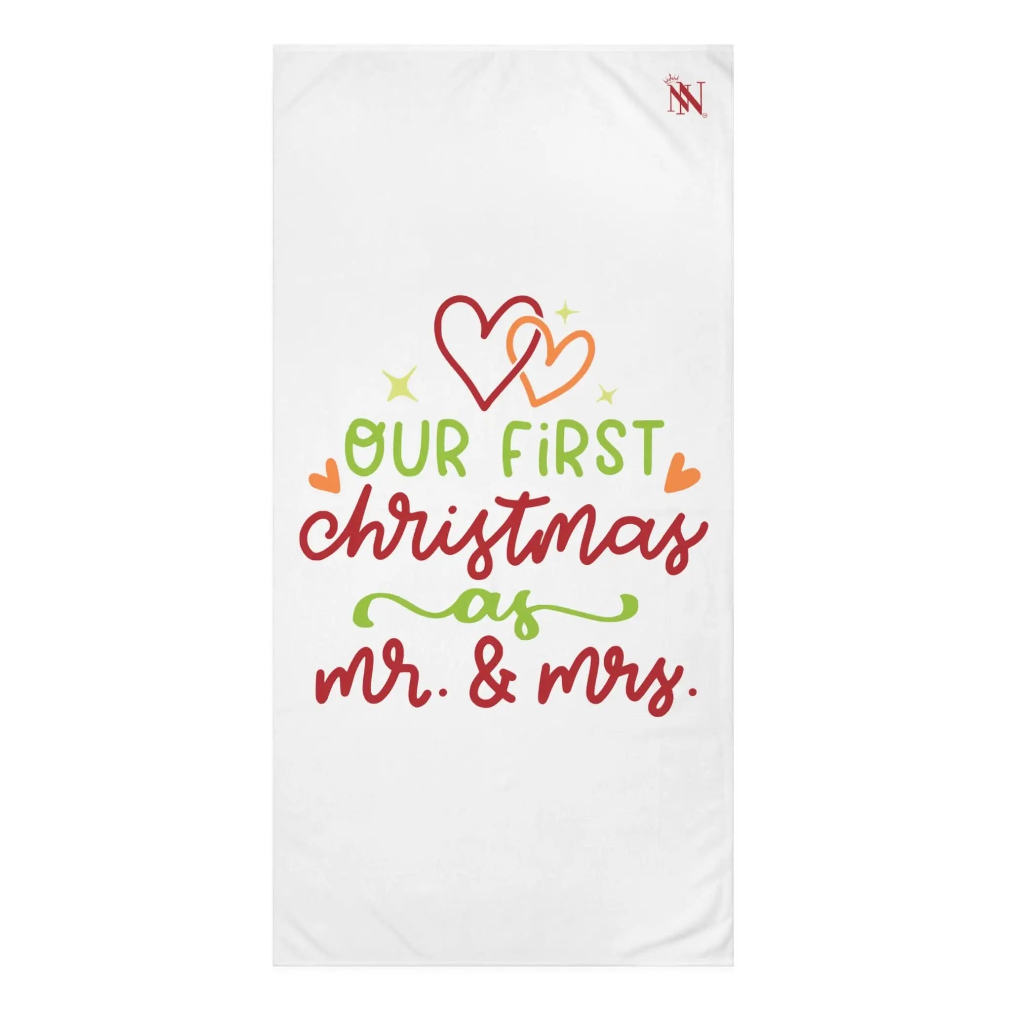 Our First Christmas as Mr. & Mrs. | Mix & Match Naughty XL Fun-Flirty Lovers’ Towels