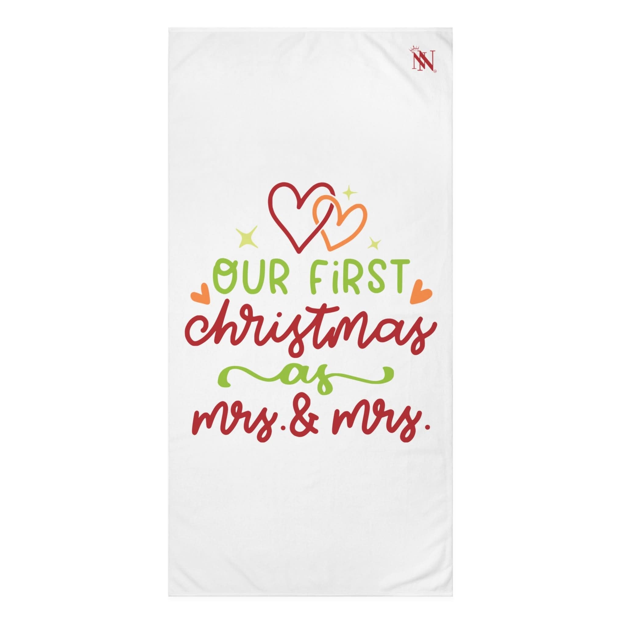 Our First Christmas as Mrs. & Mrs. | Mix & Match Naughty XL Fun-Flirty Lovers’ Towels