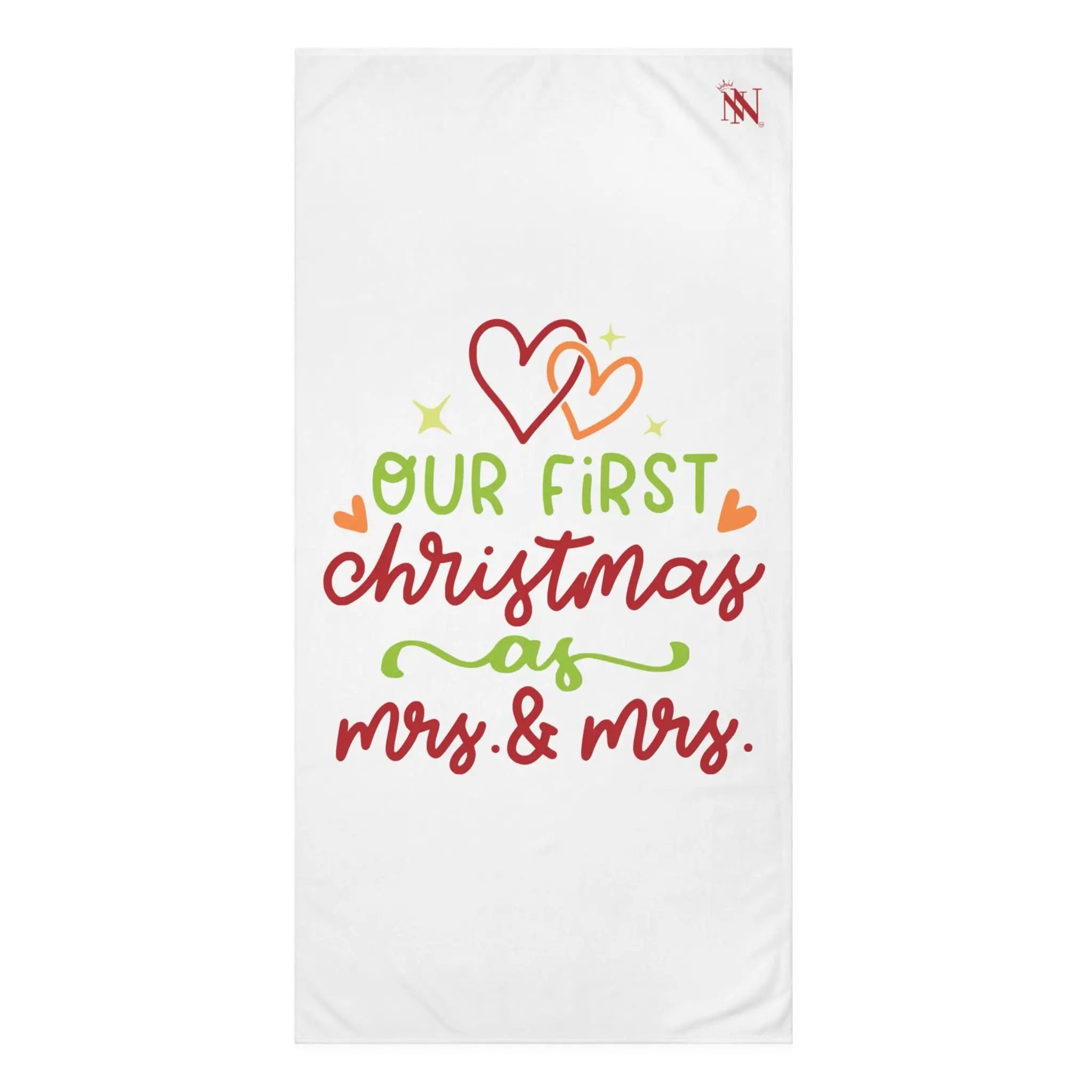 Our First Christmas as Mrs. & Mrs. | Mix & Match Naughty XL Fun-Flirty Lovers’ Towels