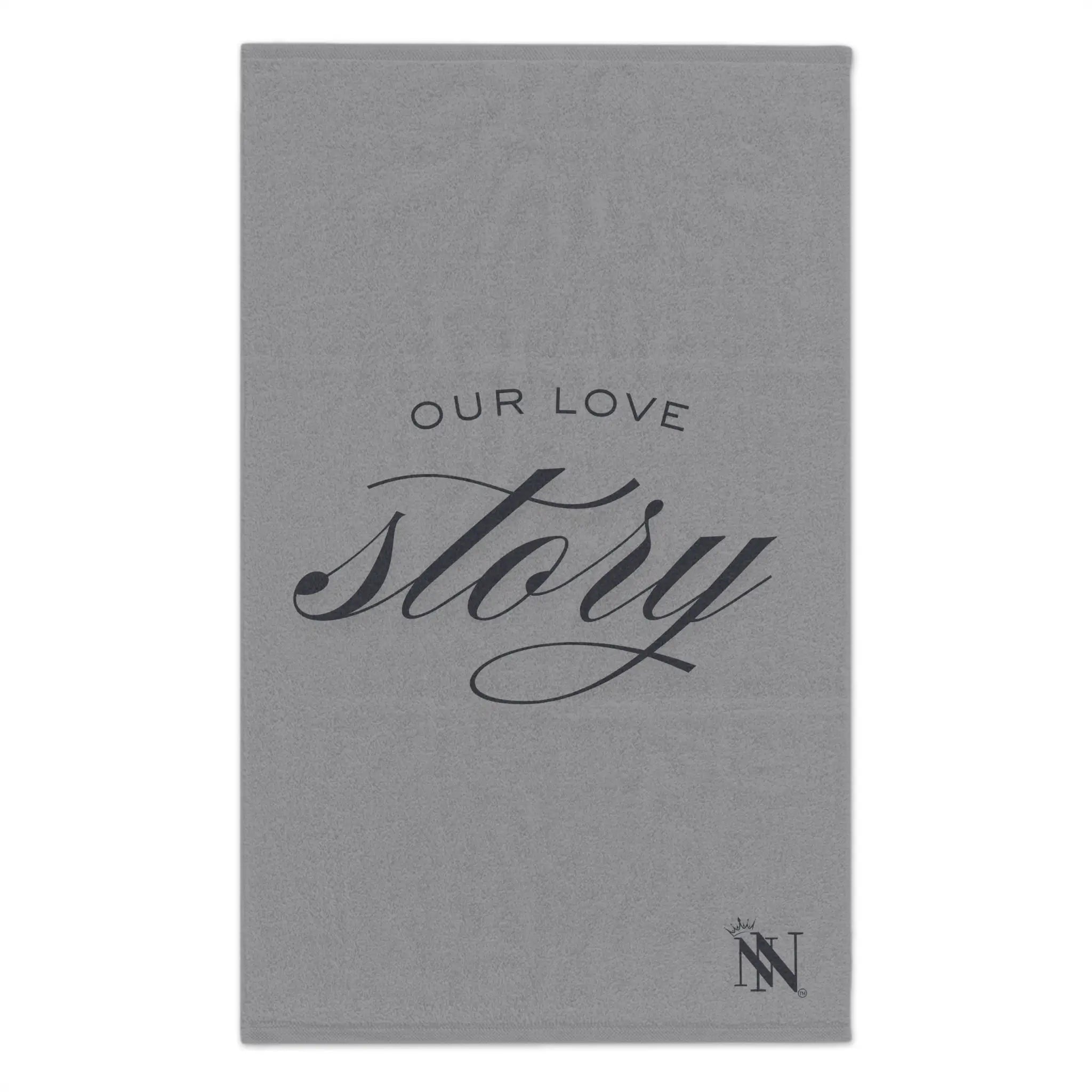 Our Love Story Grey | Mix & Match Soft Fun-Flirty Lovers’ Towels