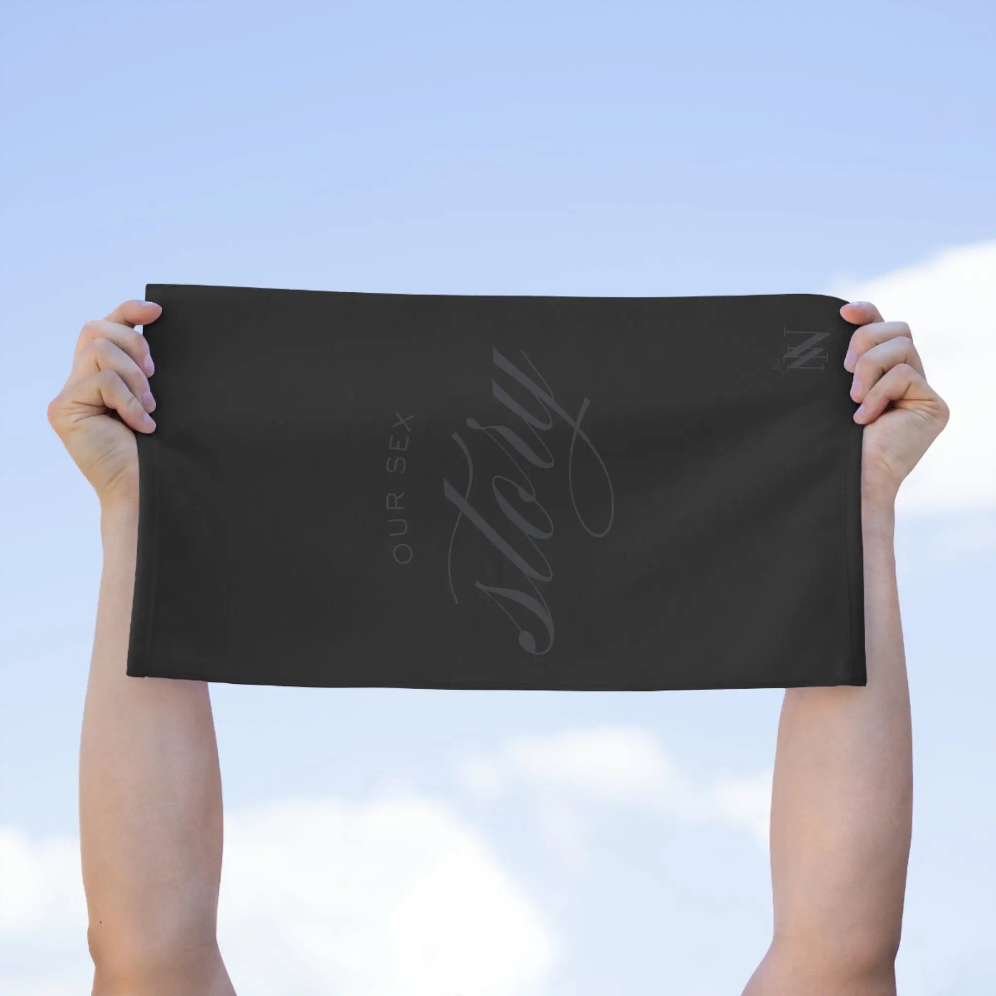 Our Sex Story Black | Mix & Match Soft Fun-Flirty Lovers’ Towels