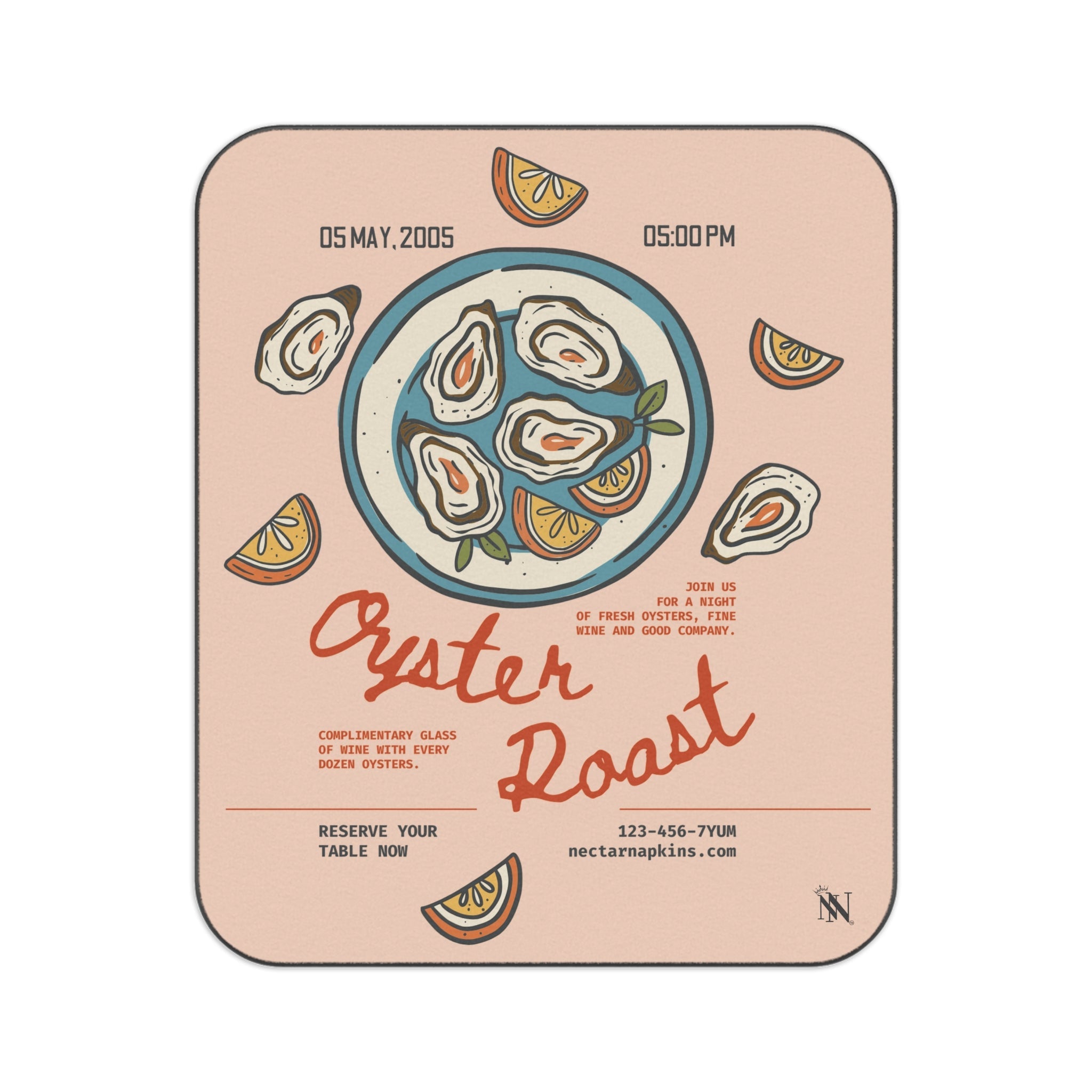 Oyster Roast | Mix Match Fun-Flirty Lovers’ Water-Resistant Blankets