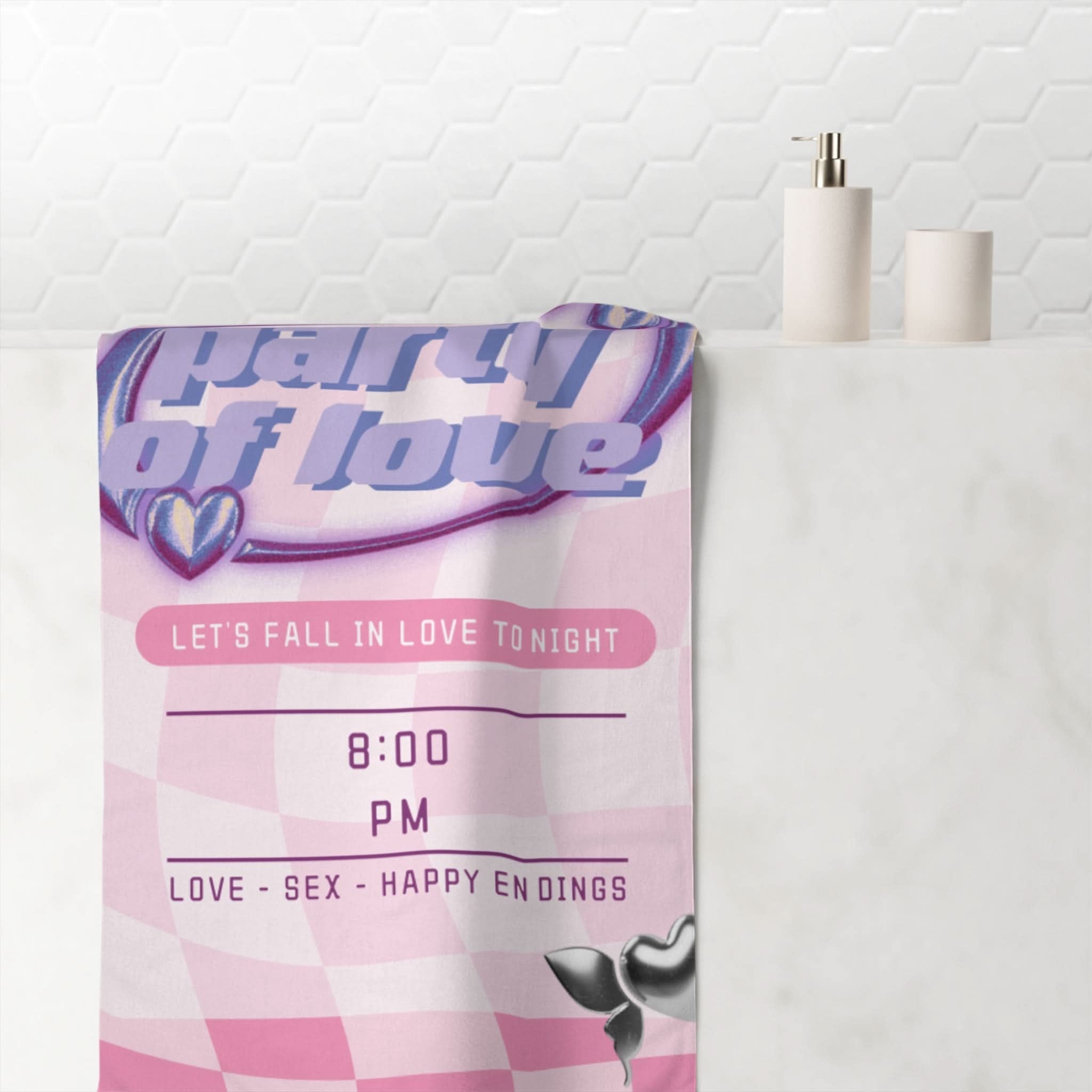 Party of Love | Mix & Match Naughty XL Fun-Flirty Lovers’ Towels
