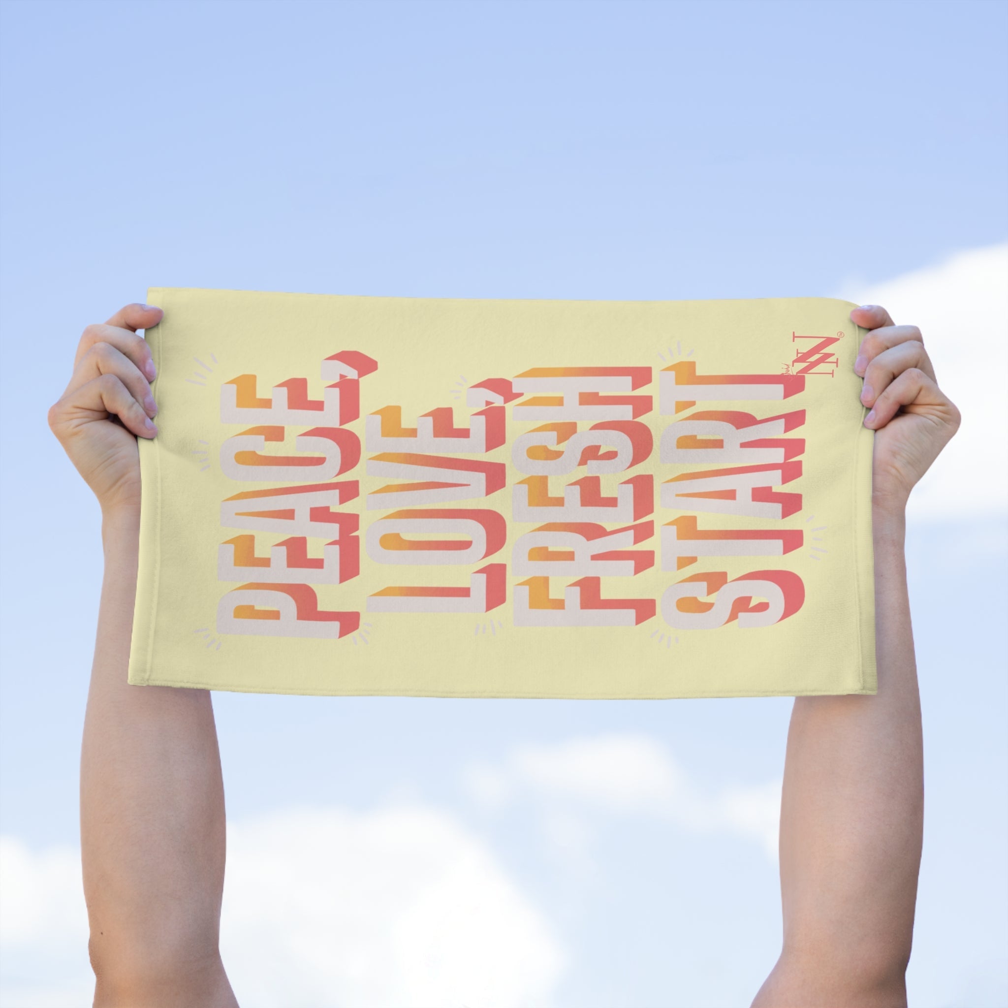 Peace Love Fresh Start | Mix & Match Soft Fun-Flirty Lovers’ Towels