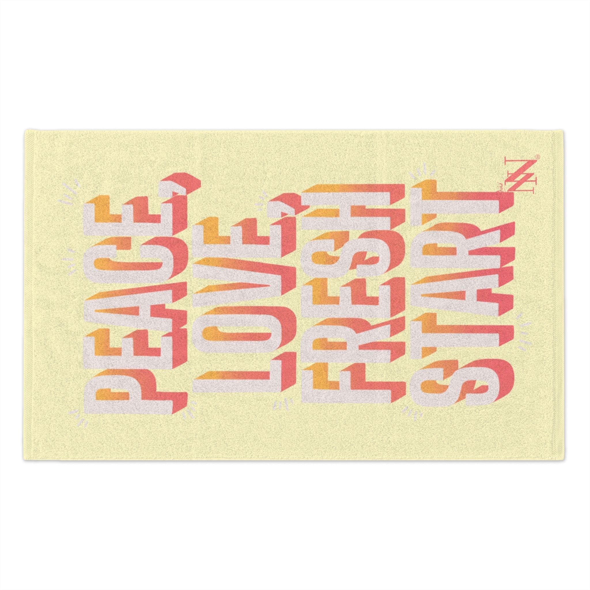 Peace Love Fresh Start | Mix & Match Soft Fun-Flirty Lovers’ Towels
