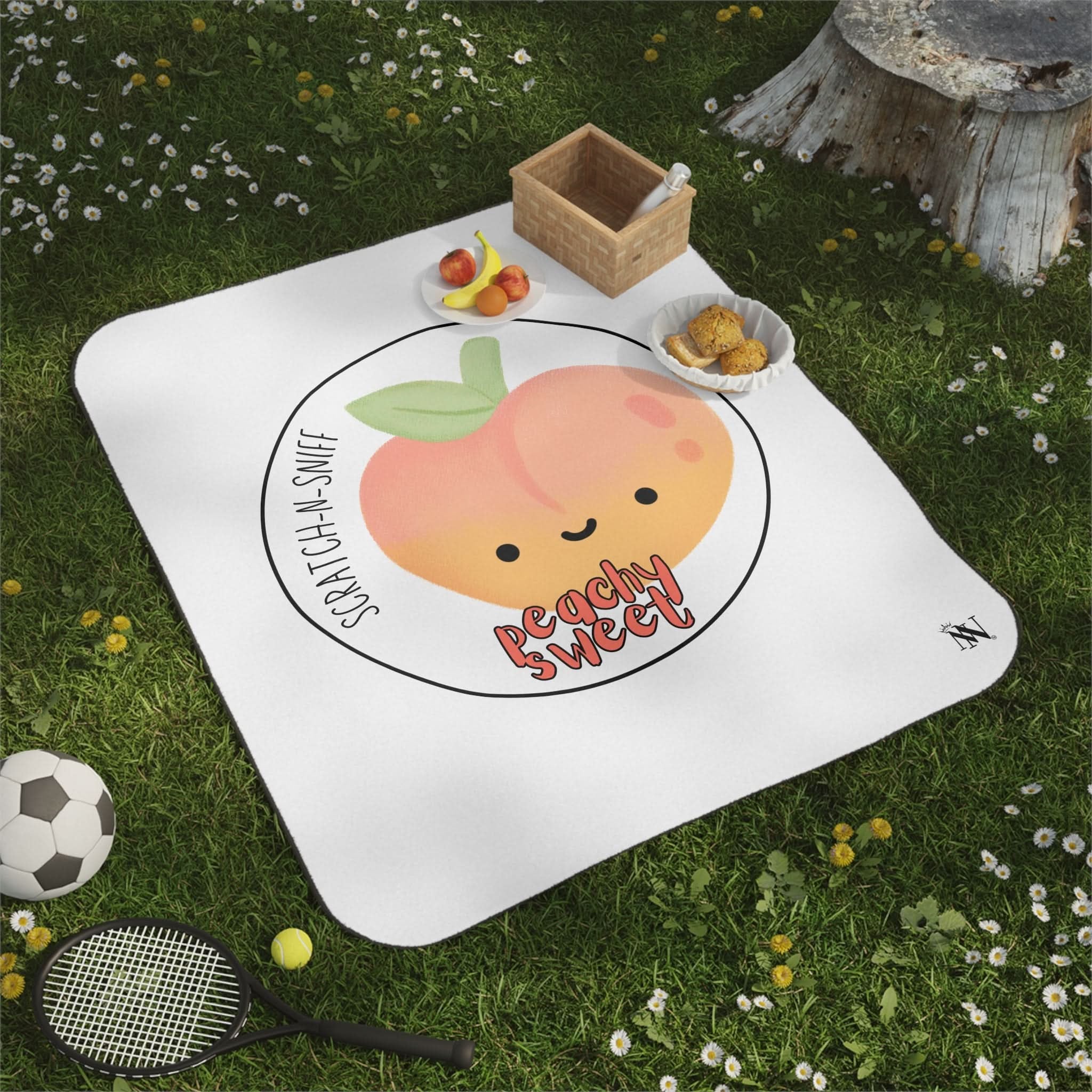 Peachy Scratch N Sniff | Mix Match Fun-Flirty Lovers’ Water-Resistant Blankets