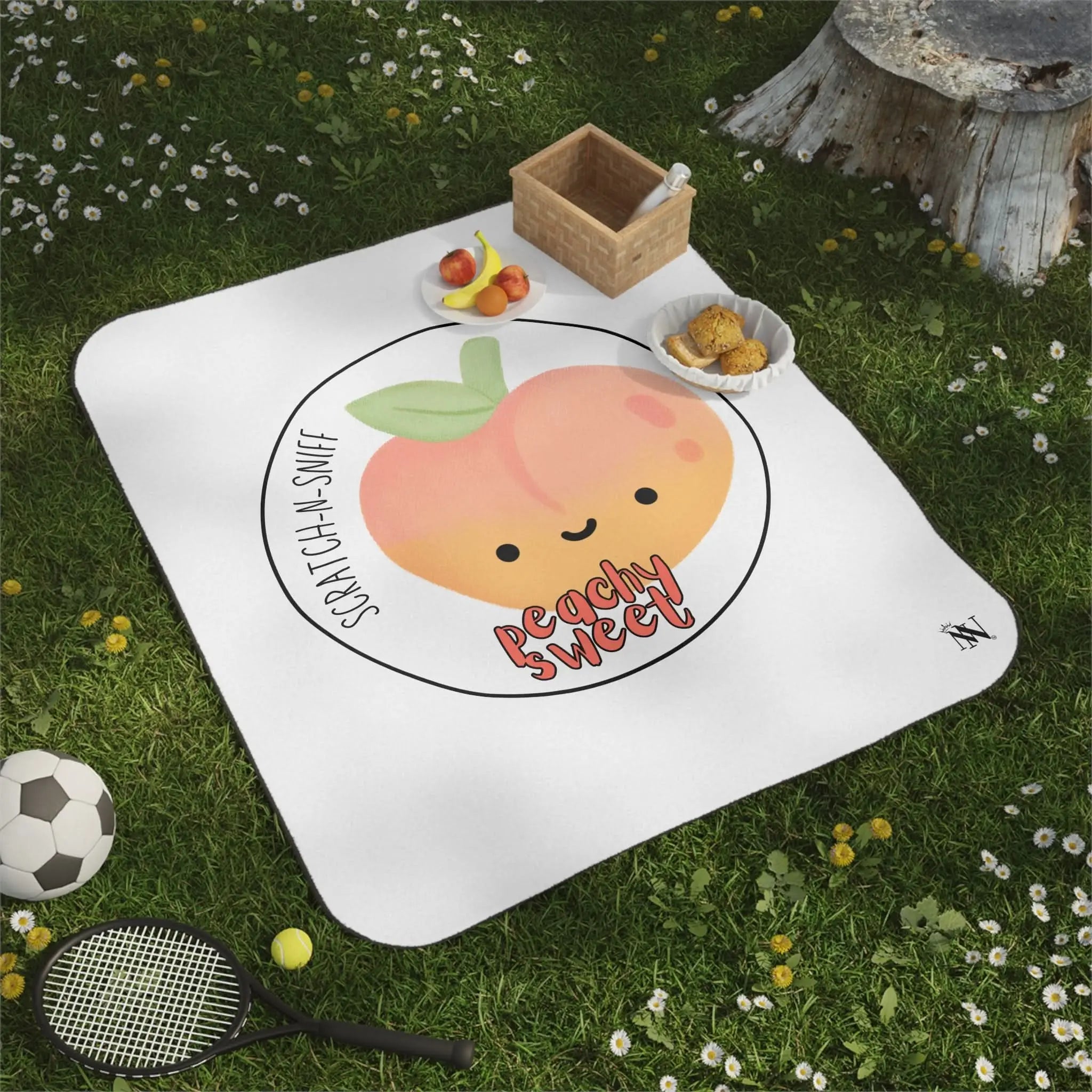 Peachy Scratch N Sniff | Mix Match Fun-Flirty Lovers’ Water-Resistant Blankets