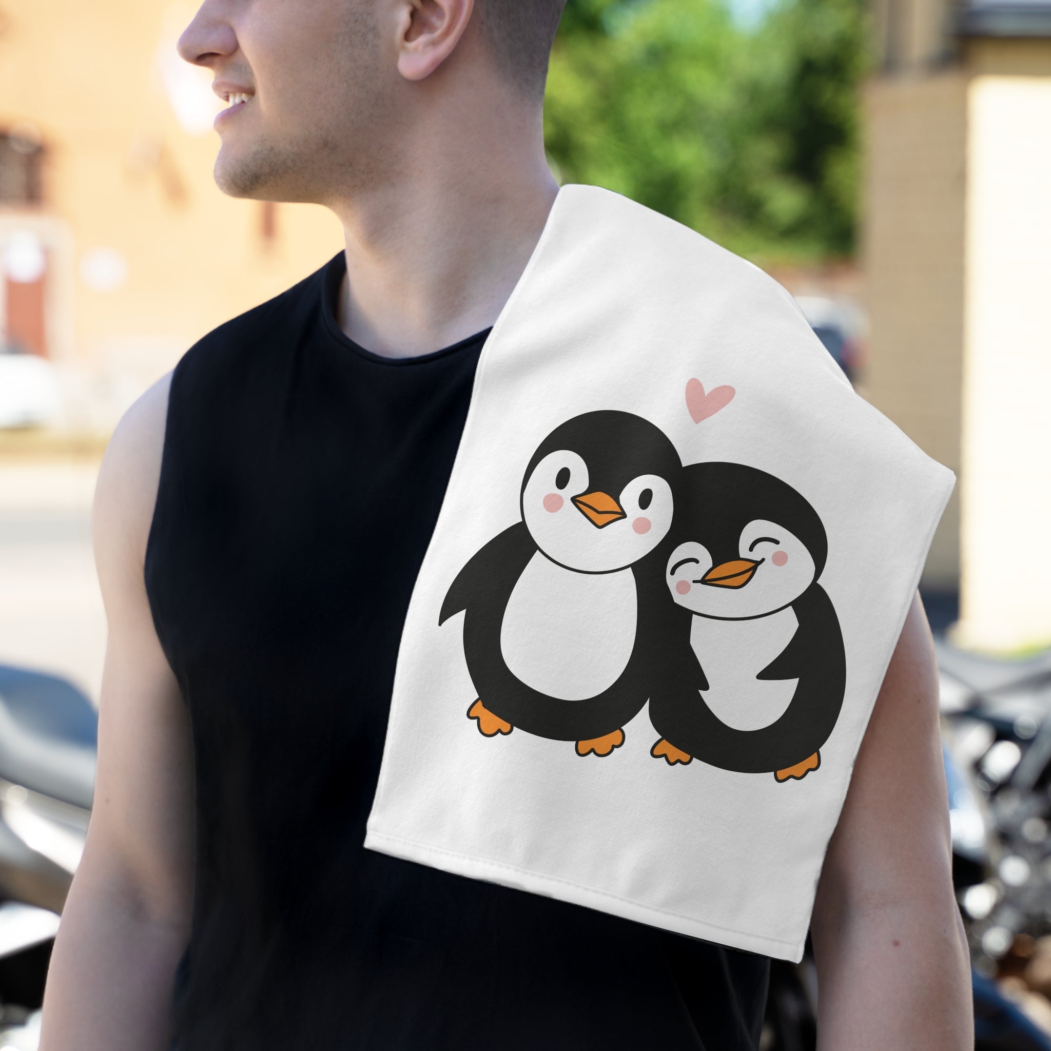 Penguin Love | Mix & Match Soft Fun-Flirty Lovers’ Towels
