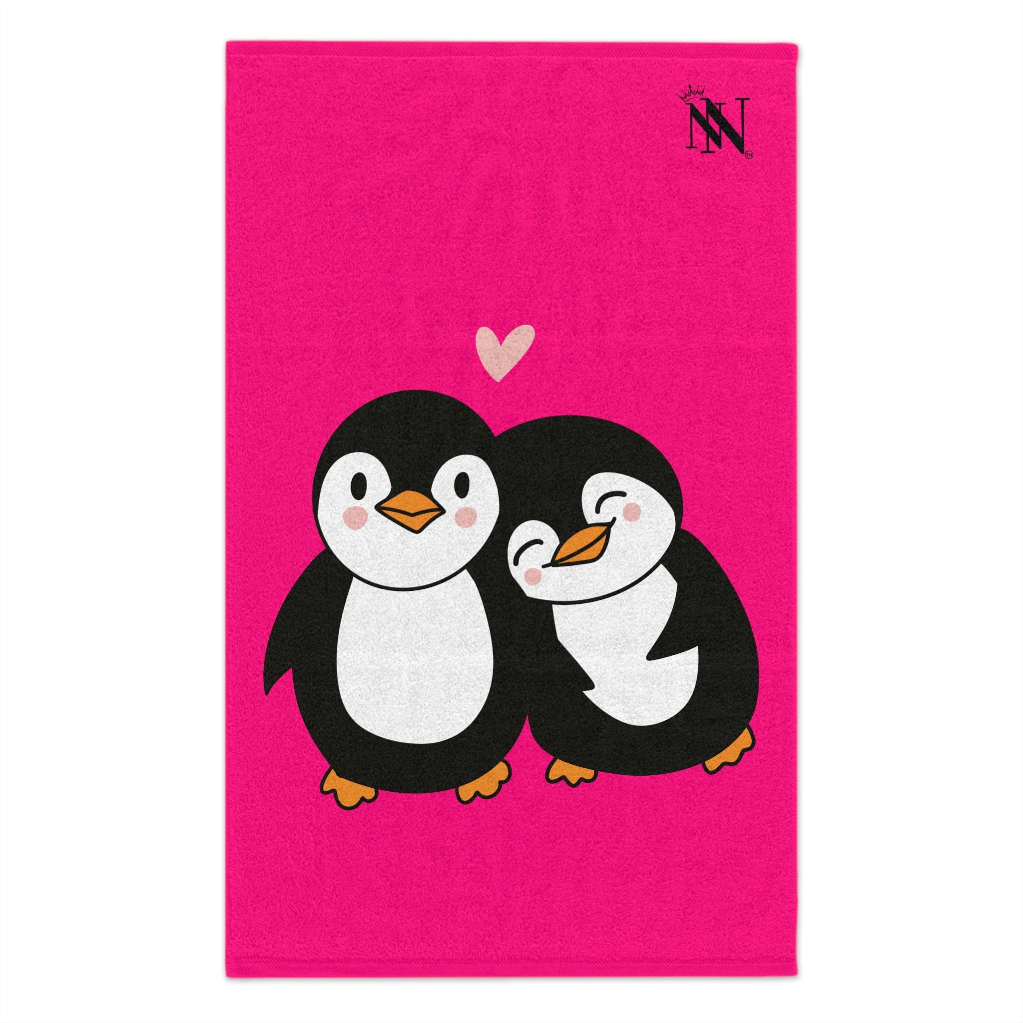 Penguin Love Pink | Mix & Match Soft Fun-Flirty Lovers’ Towels