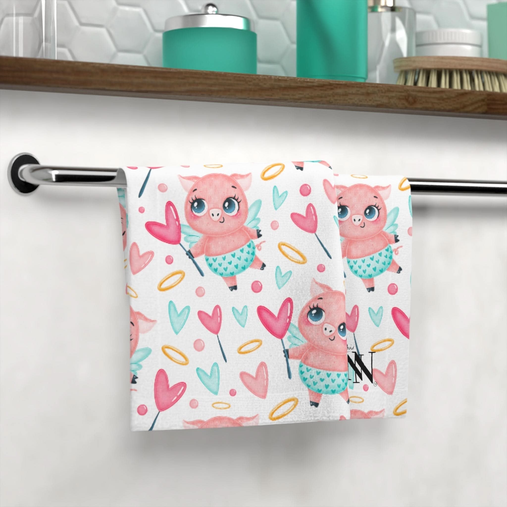 Piggie Love | Mix & Match Lils’ Fun-Flirty Lovers’ Towels