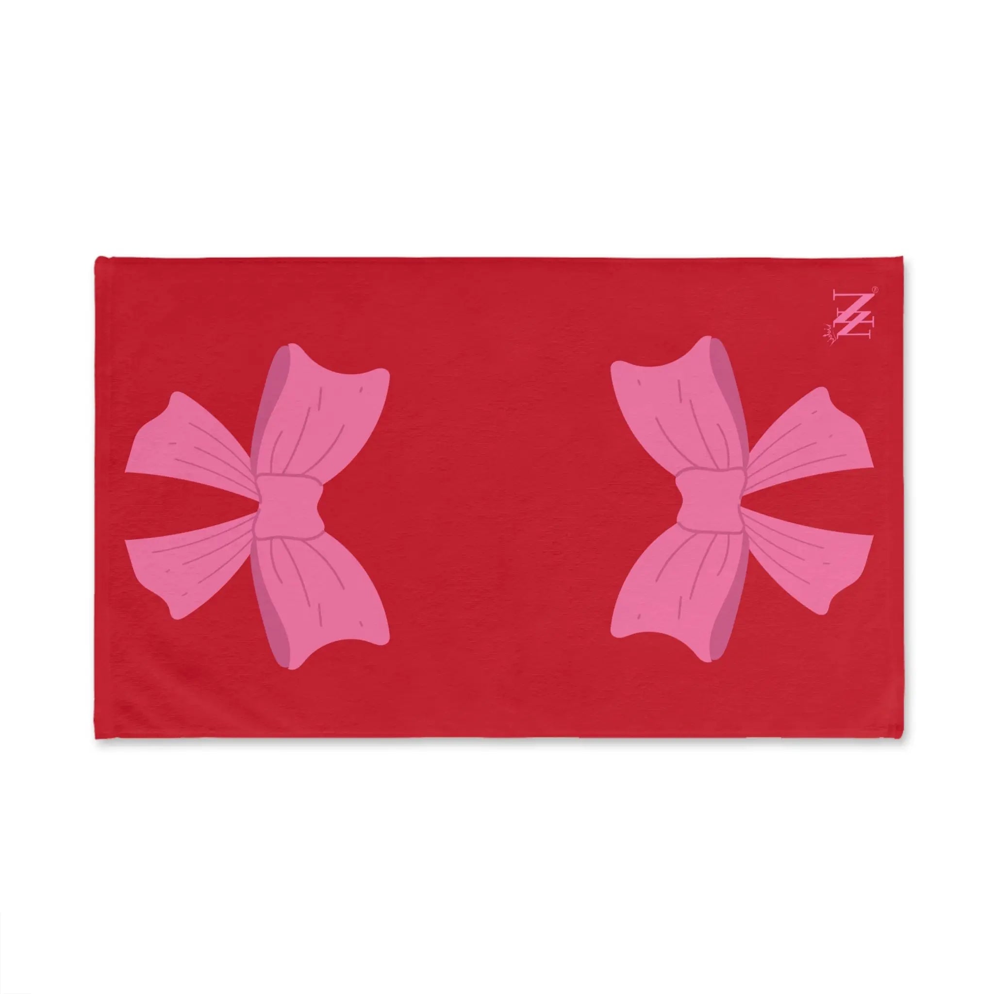 Pink Bow Shareable Red | Mix & Match Original Fun-Flirty Lovers’ Towels