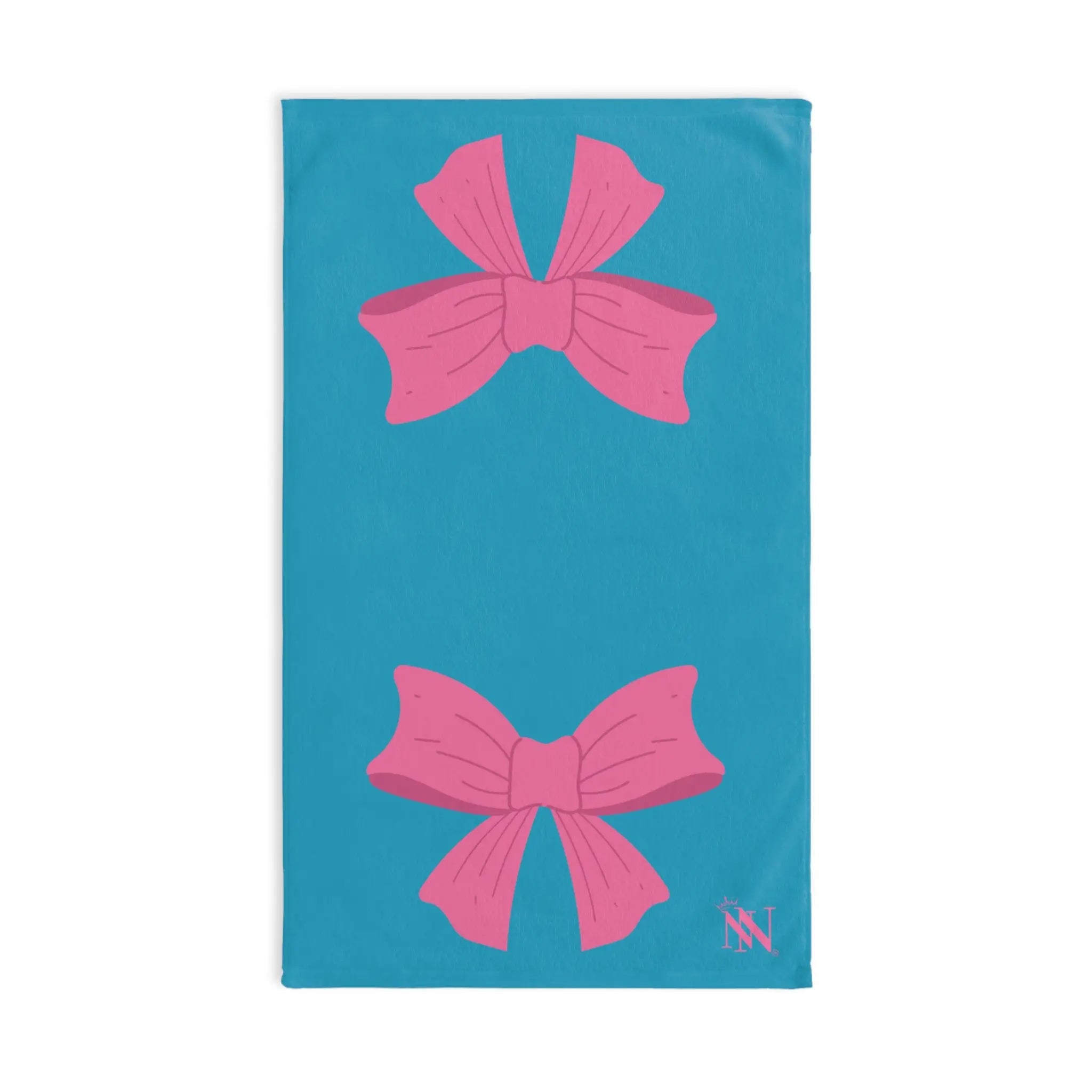 Pink Bow Shareable Turquoise | Mix & Match Original Fun-Flirty Lovers’ Towels