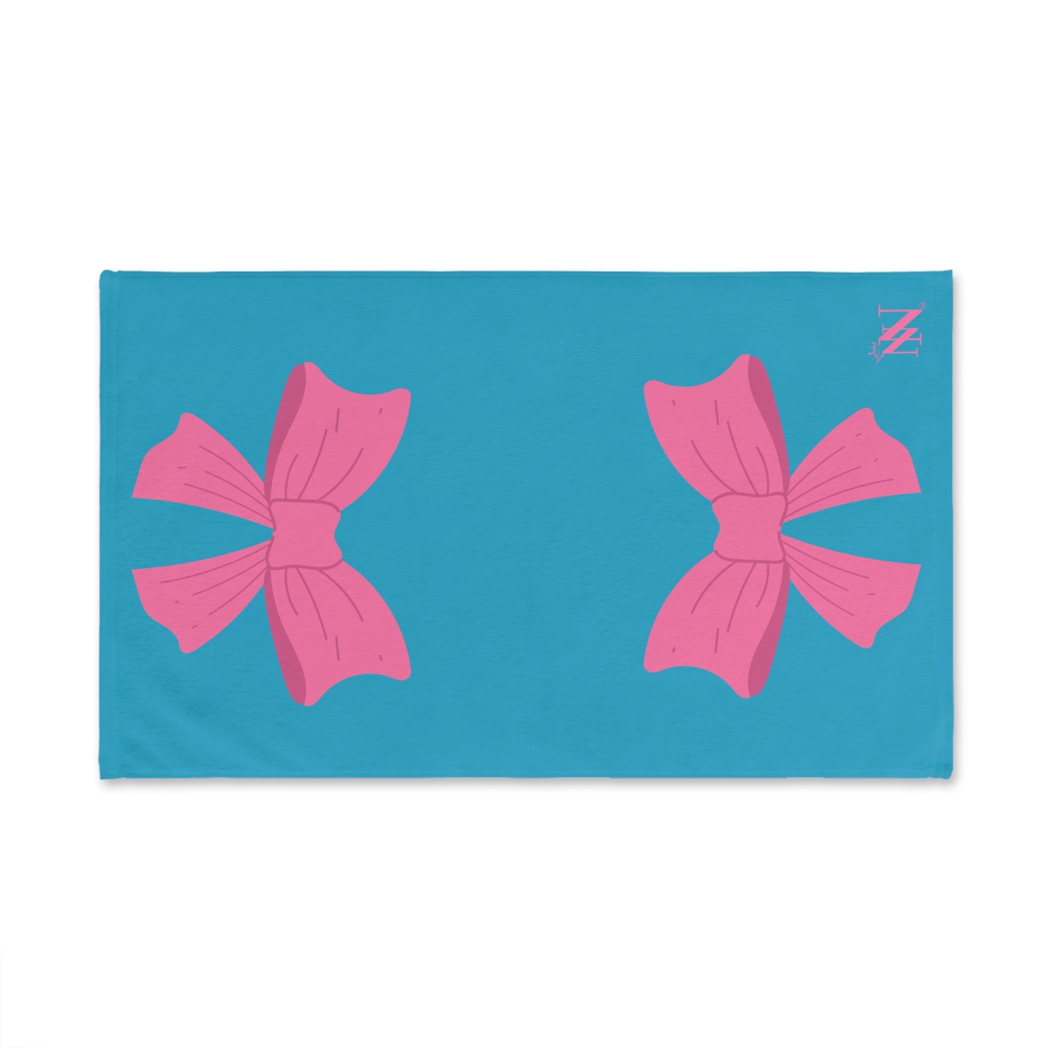 Pink Bow Shareable Turquoise | Mix & Match Original Fun-Flirty Lovers’ Towels