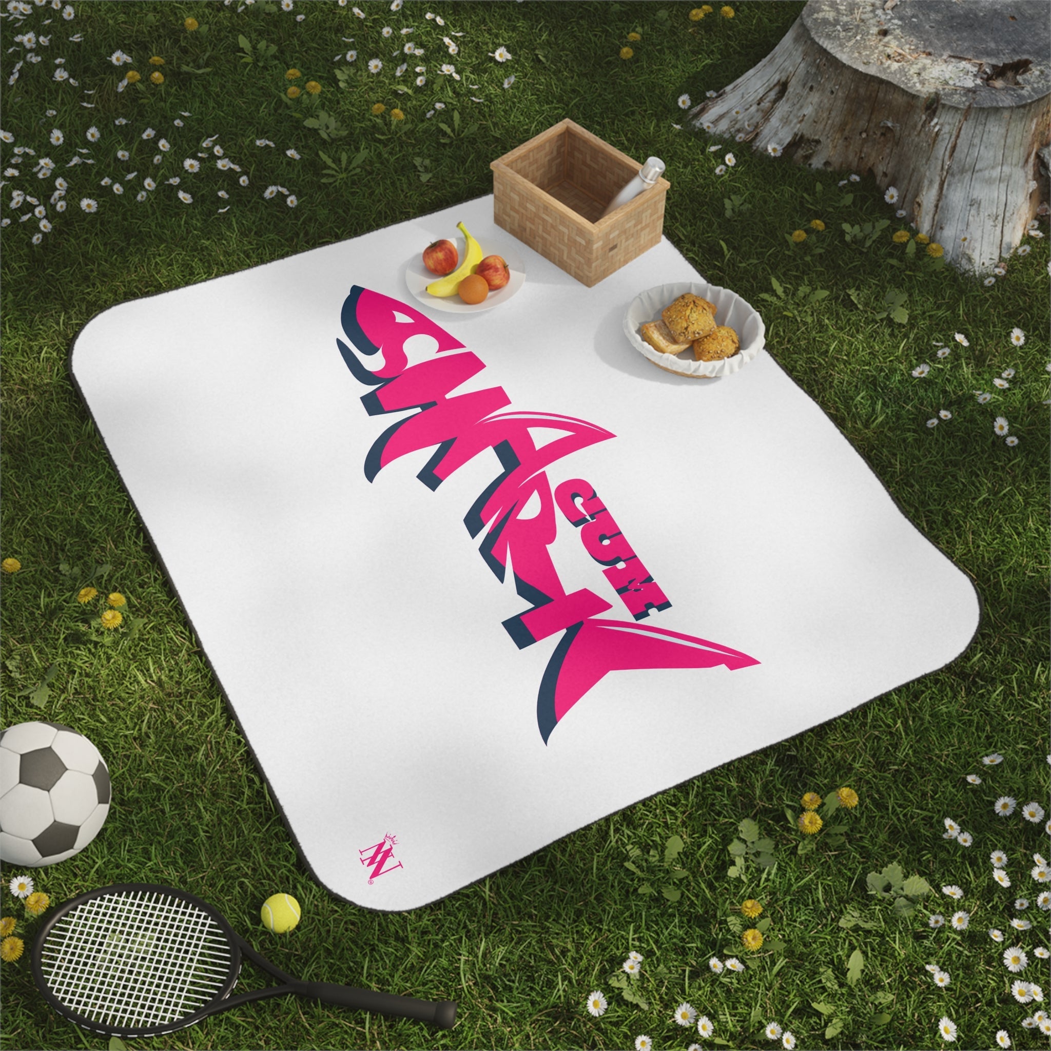Pink Cum Shark | Mix Match Fun-Flirty Lovers’ Water-Resistant Blankets