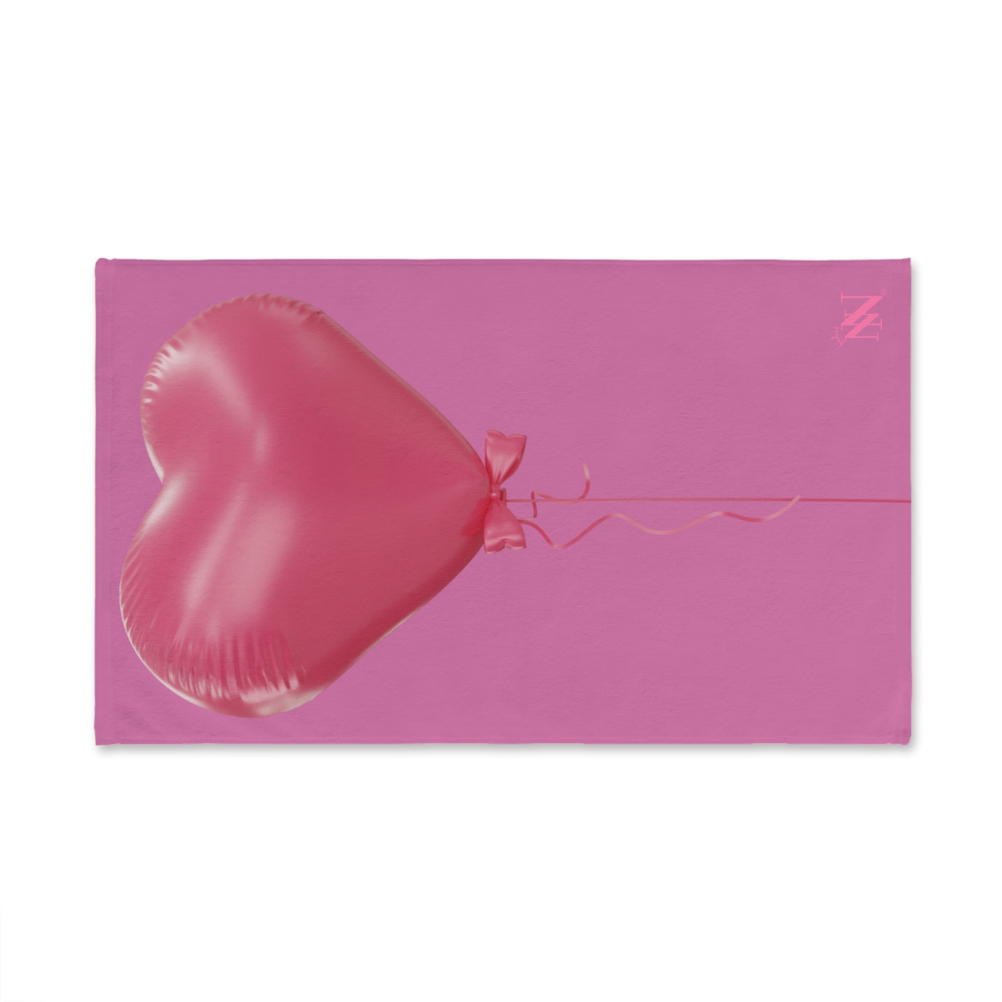 Pink Heart Balloon Bow 3D Print Soft Pink | Mix & Match Original Fun-Flirty Lovers’ Towels