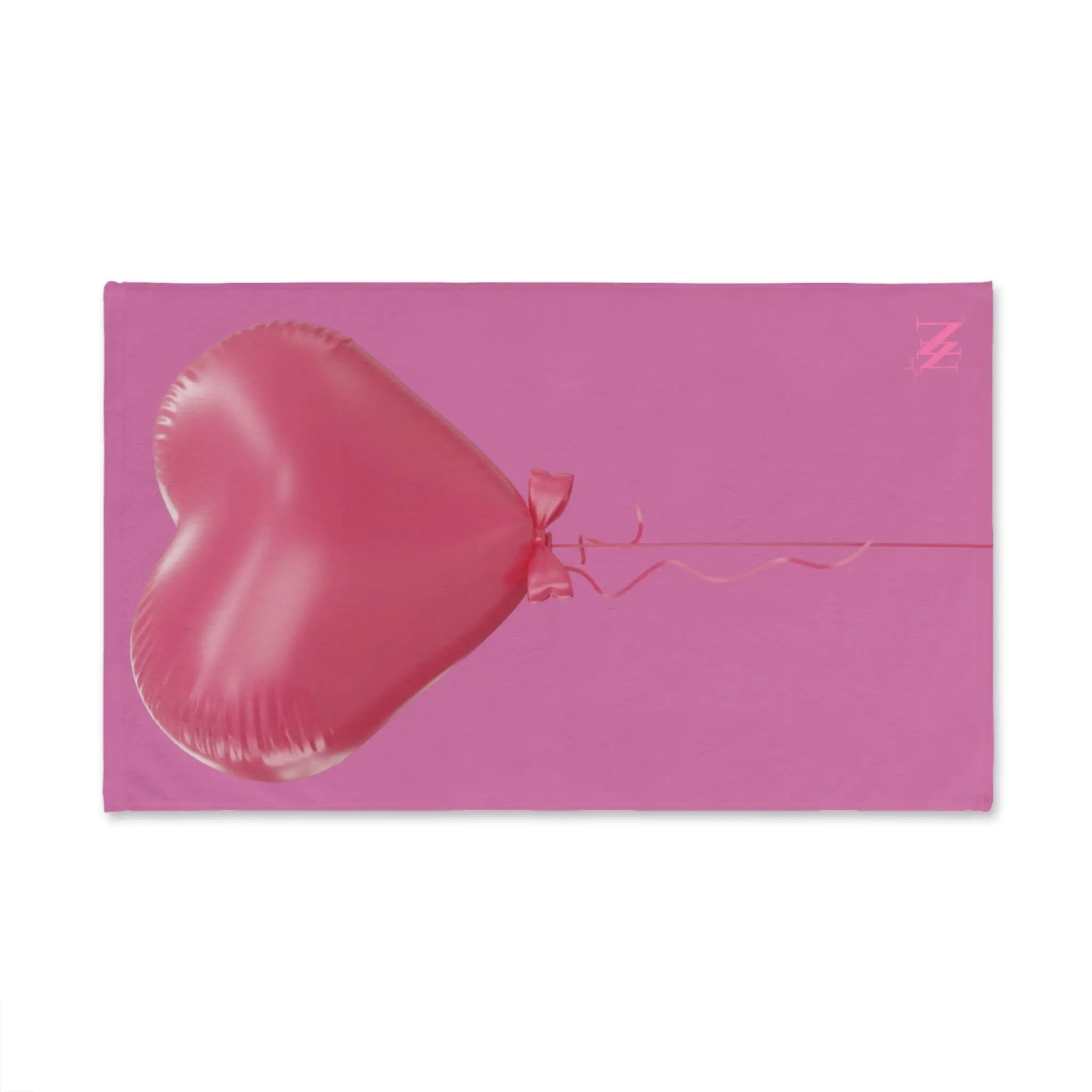 Pink Heart Balloon Bow 3D Print Soft Pink | Mix & Match Original Fun-Flirty Lovers’ Towels