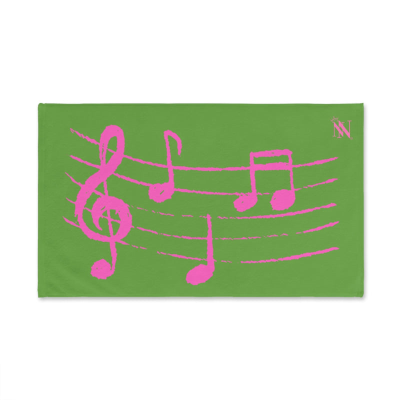 Pink Love Notes Lime Green | Mix & Match Original Fun-Flirty Lovers’ Towels
