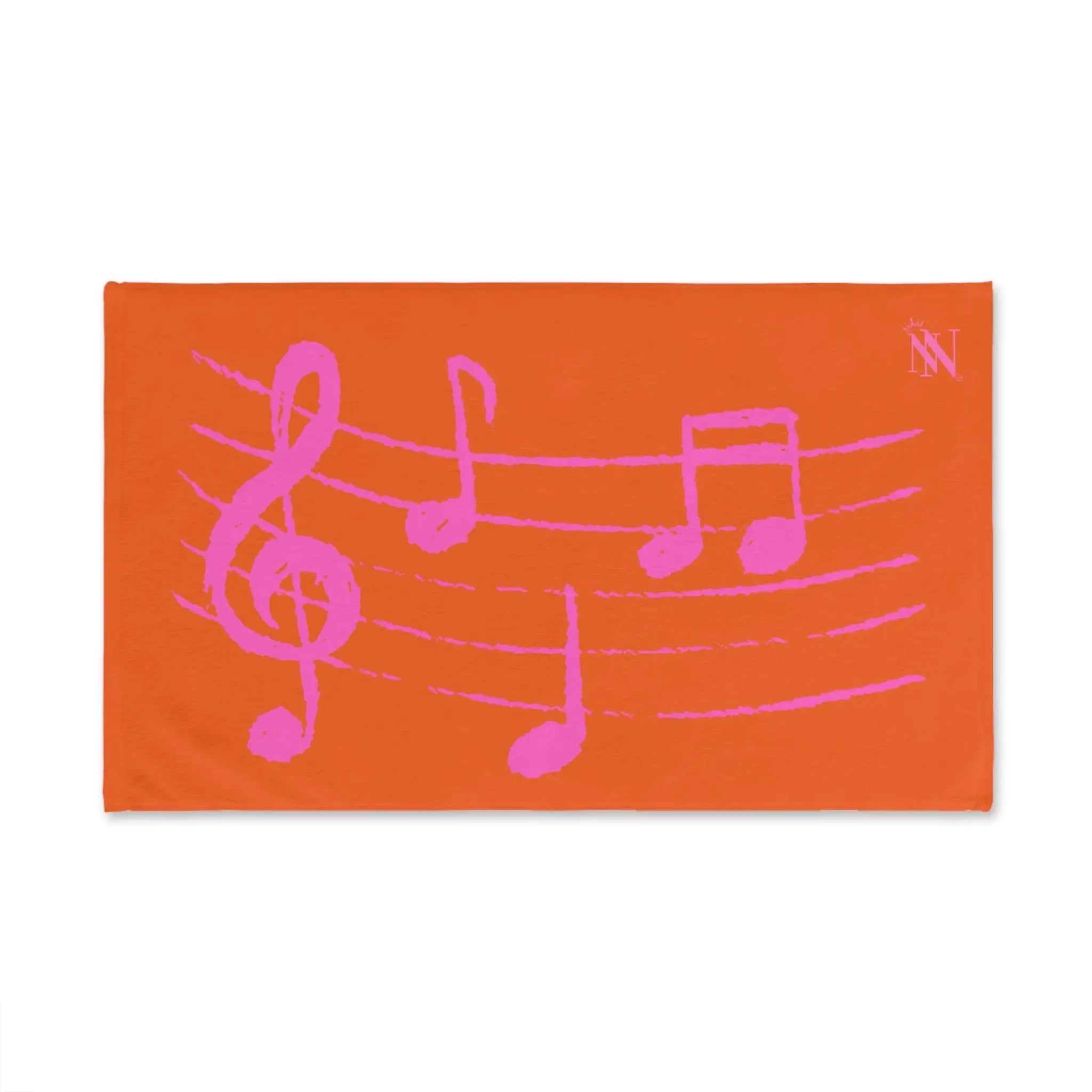 Pink Love Notes Orange | Mix & Match Original Fun-Flirty Lovers’ Towels