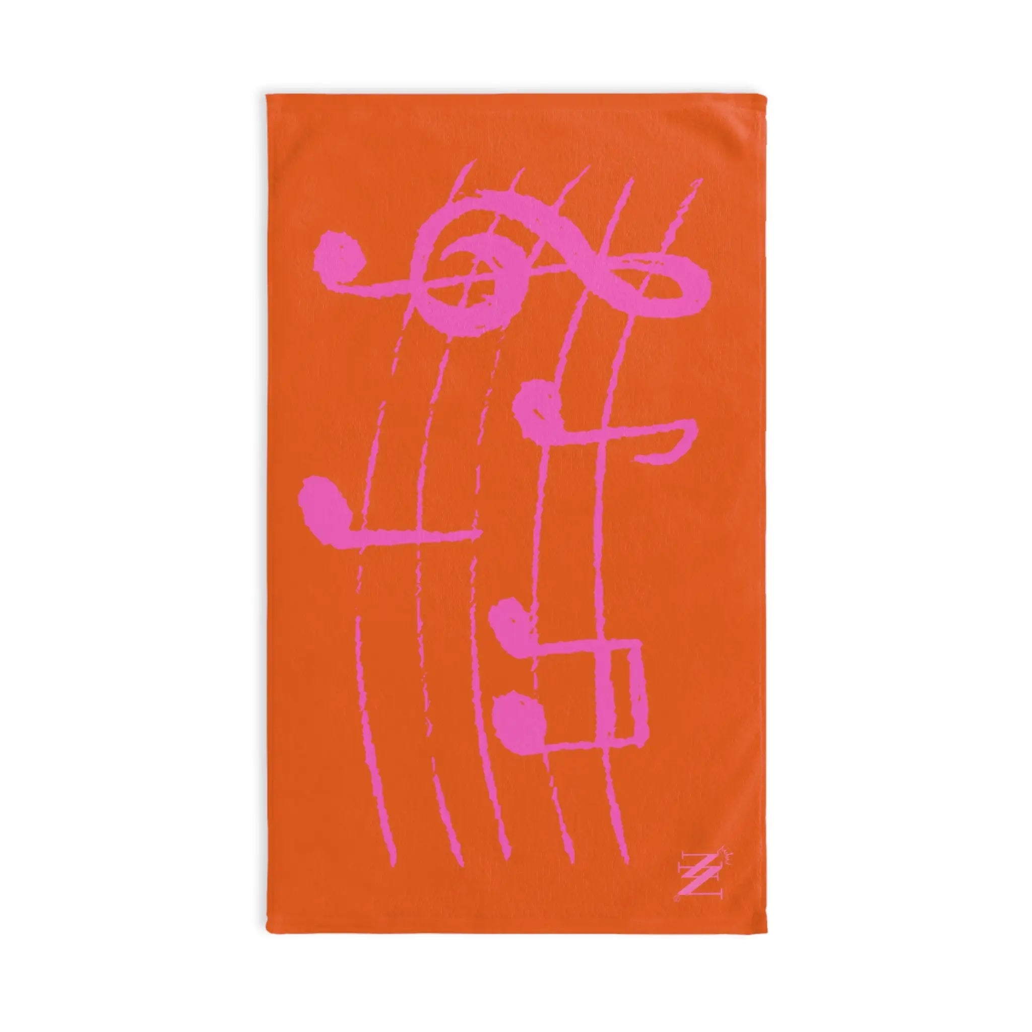 Pink Love Notes Orange | Mix & Match Original Fun-Flirty Lovers’ Towels