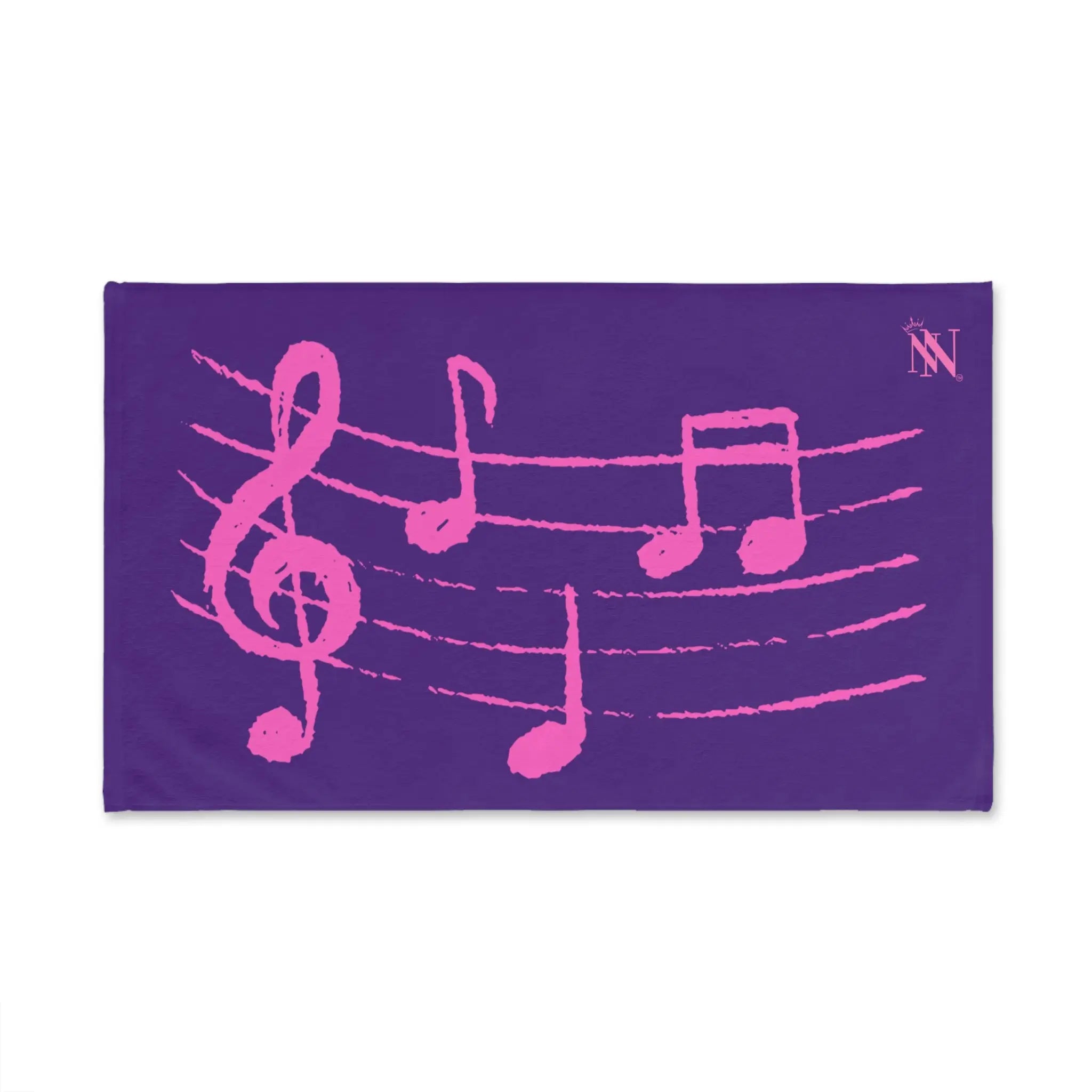 Pink Love Notes Purple | Mix & Match Original Fun-Flirty Lovers’ Towels