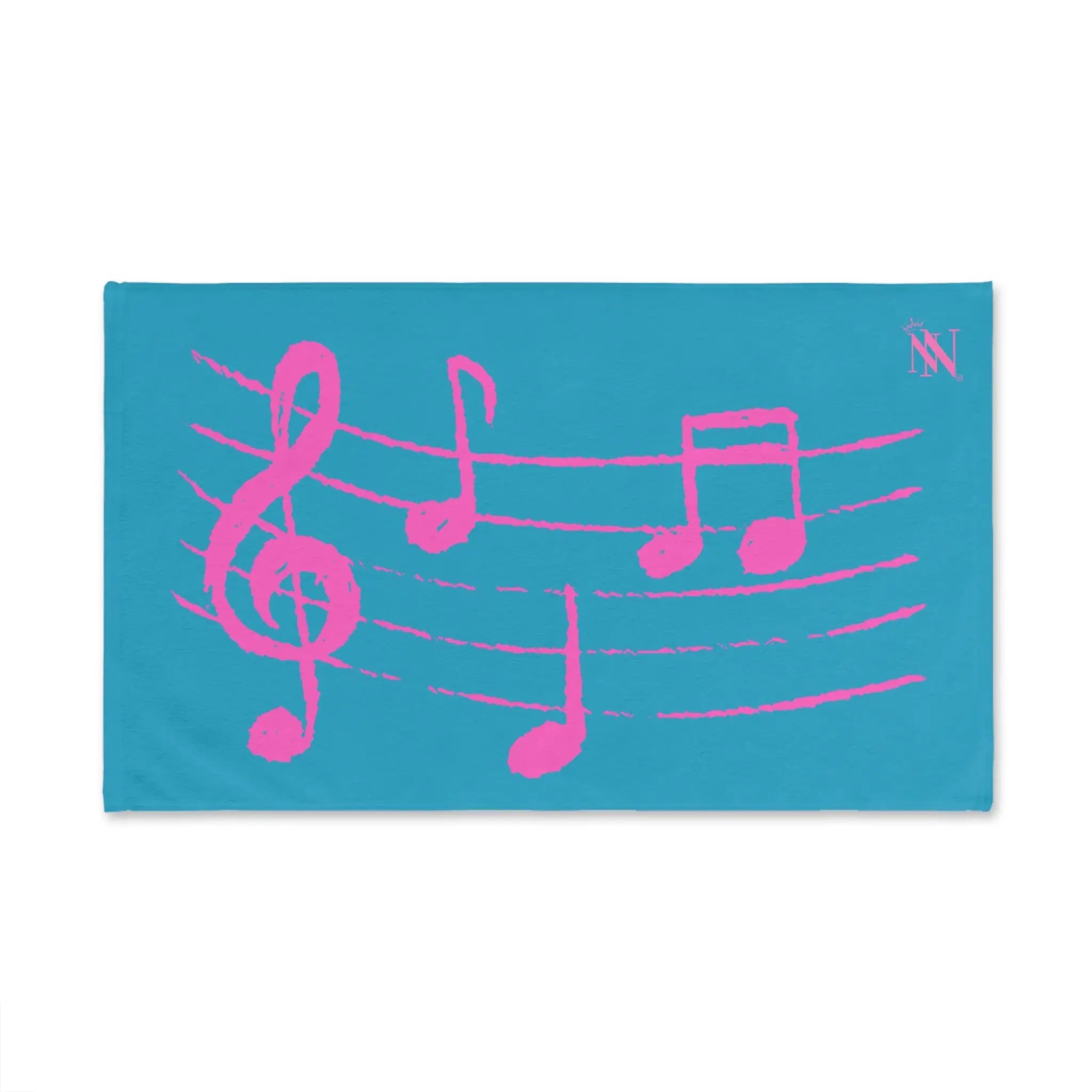Pink Love Notes Turquoise | Mix & Match Original Fun-Flirty Lovers’ Towels