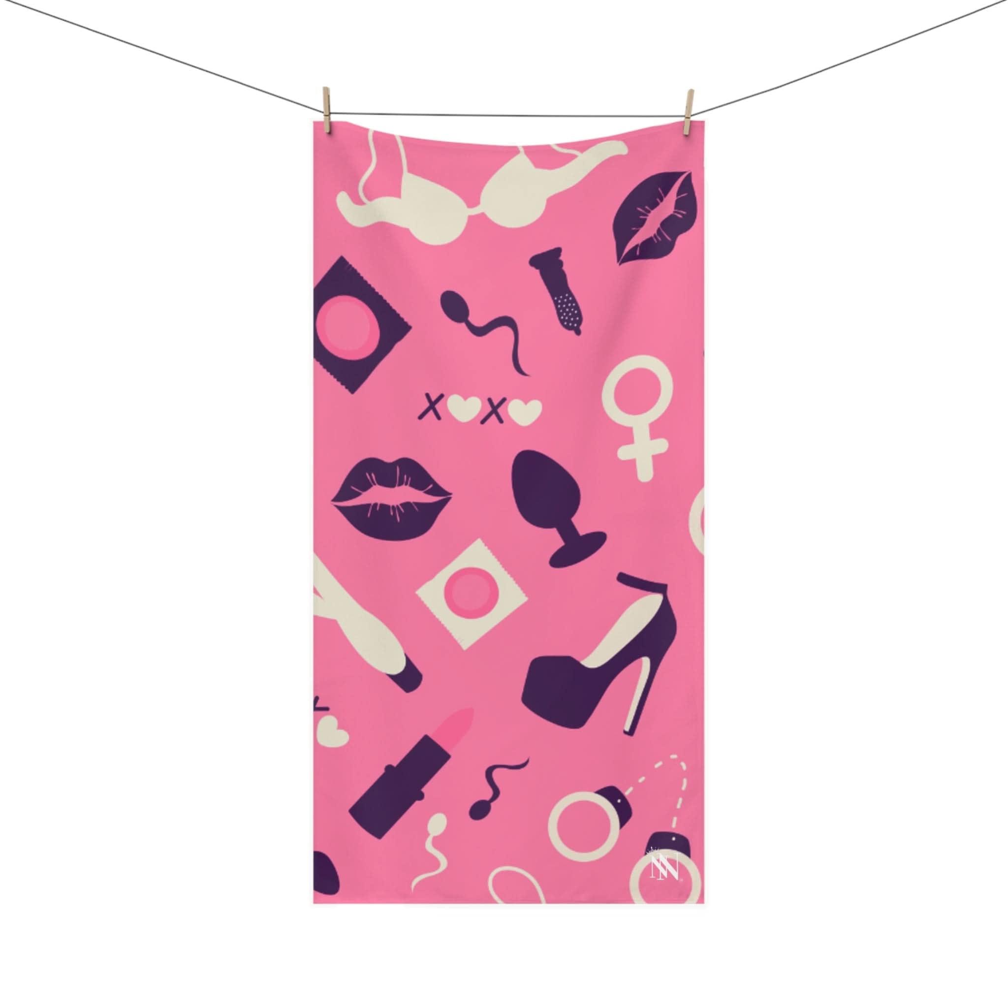 Pink Sex Toy Love | Mix & Match Naughty XL Fun-Flirty Lovers’ Towels