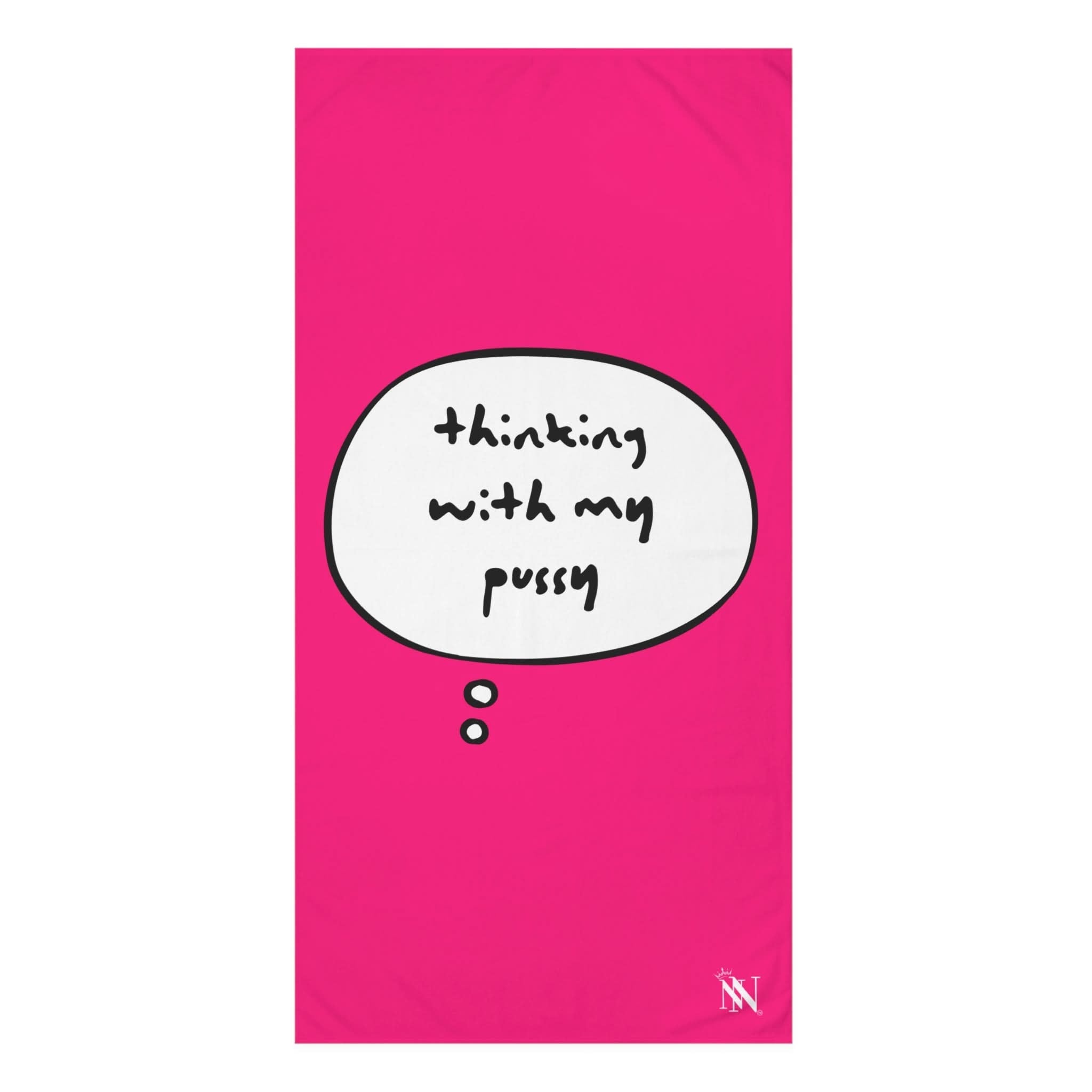 Pink Thinking With My Pussy | Mix & Match Naughty XL Fun-Flirty Lovers’ Towels