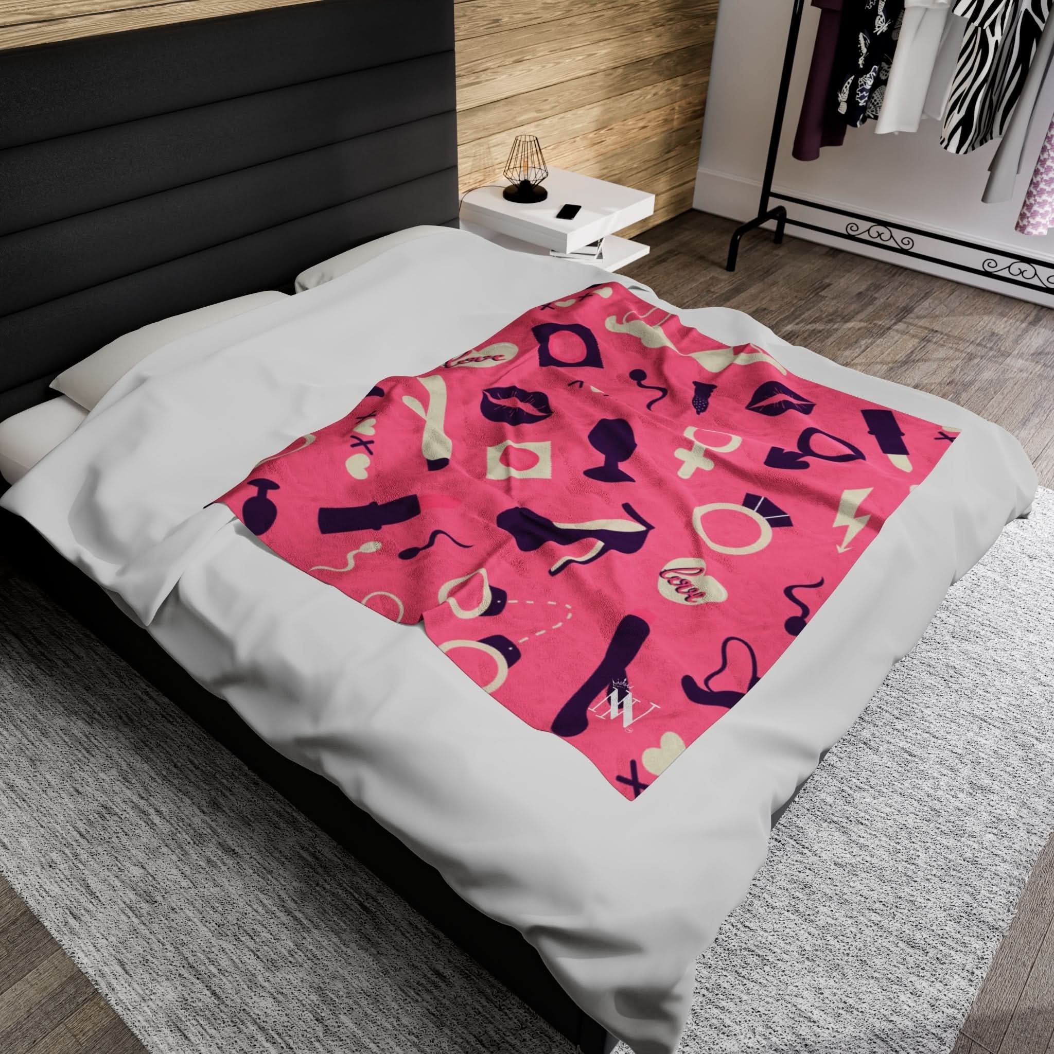 Pink Toy Love | Mix & Match Fun-Flirty Lovers’ Blankets